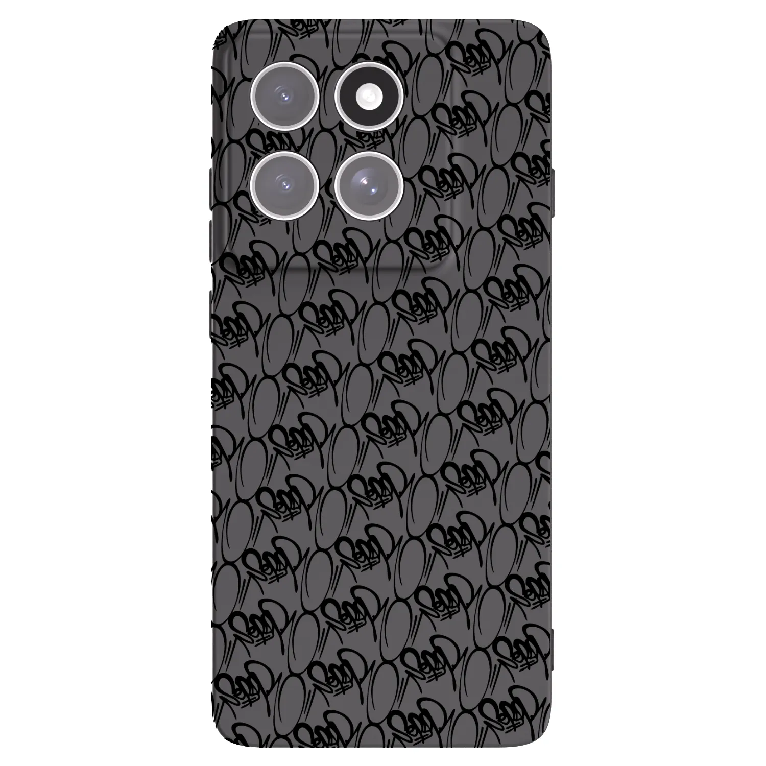 Picasee silikonový černý obal pro Motorola Edge 60 Pro - Separ - Black On Black 2