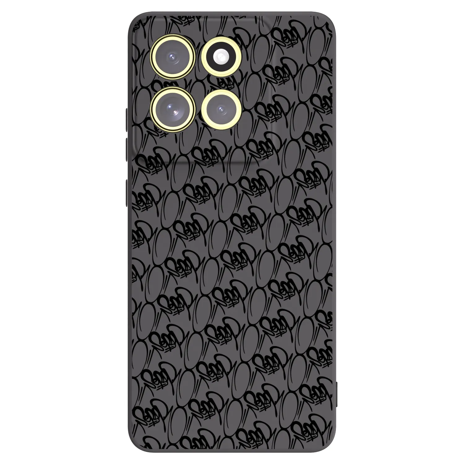 Picasee silikonový černý obal pro Motorola Moto G86 5G - Separ - Black On Black 2