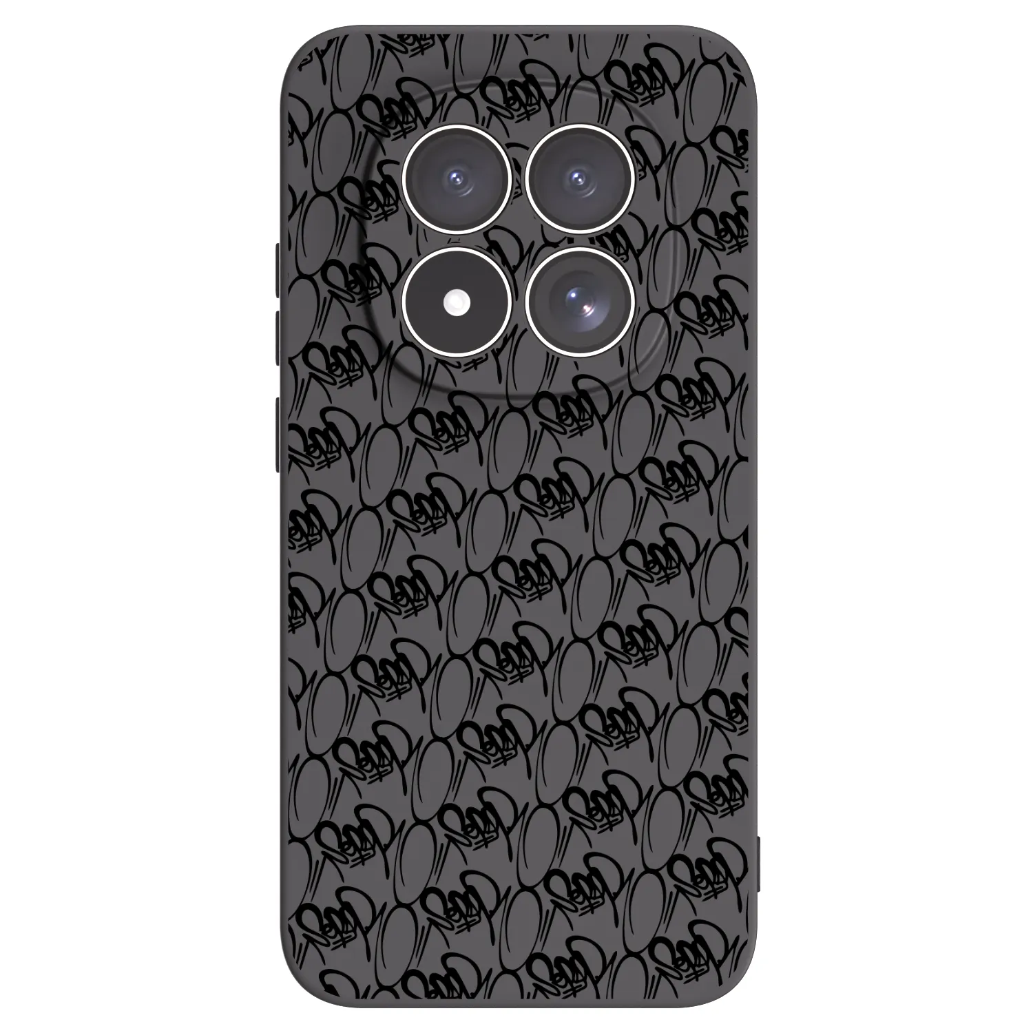 Picasee silikonový černý obal pro Xiaomi Redmi Note 15 Pro 4G - Separ - Black On Black 2