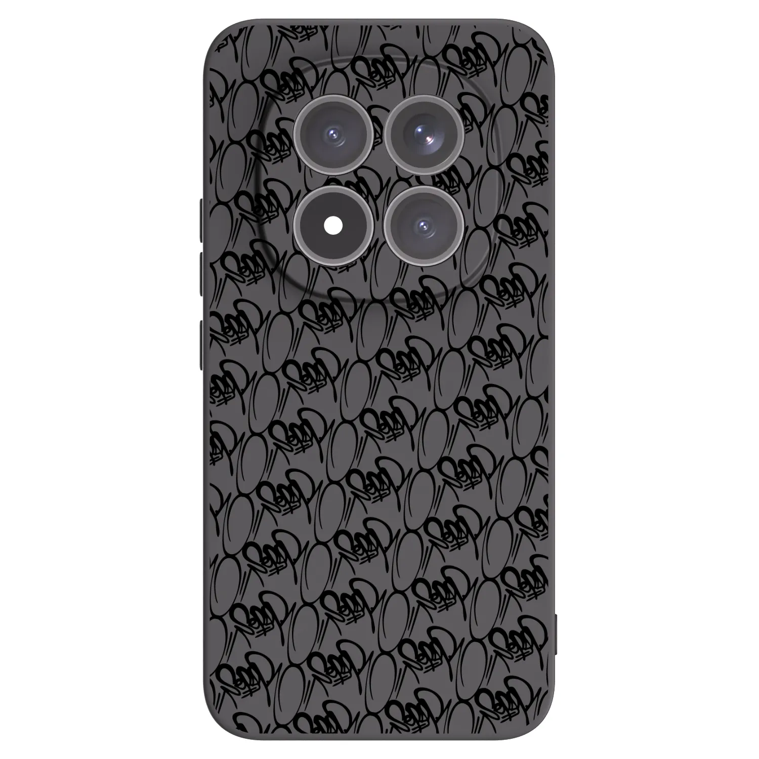 Picasee silikonový černý obal pro Xiaomi Redmi Note 15 Pro+ - Separ - Black On Black 2