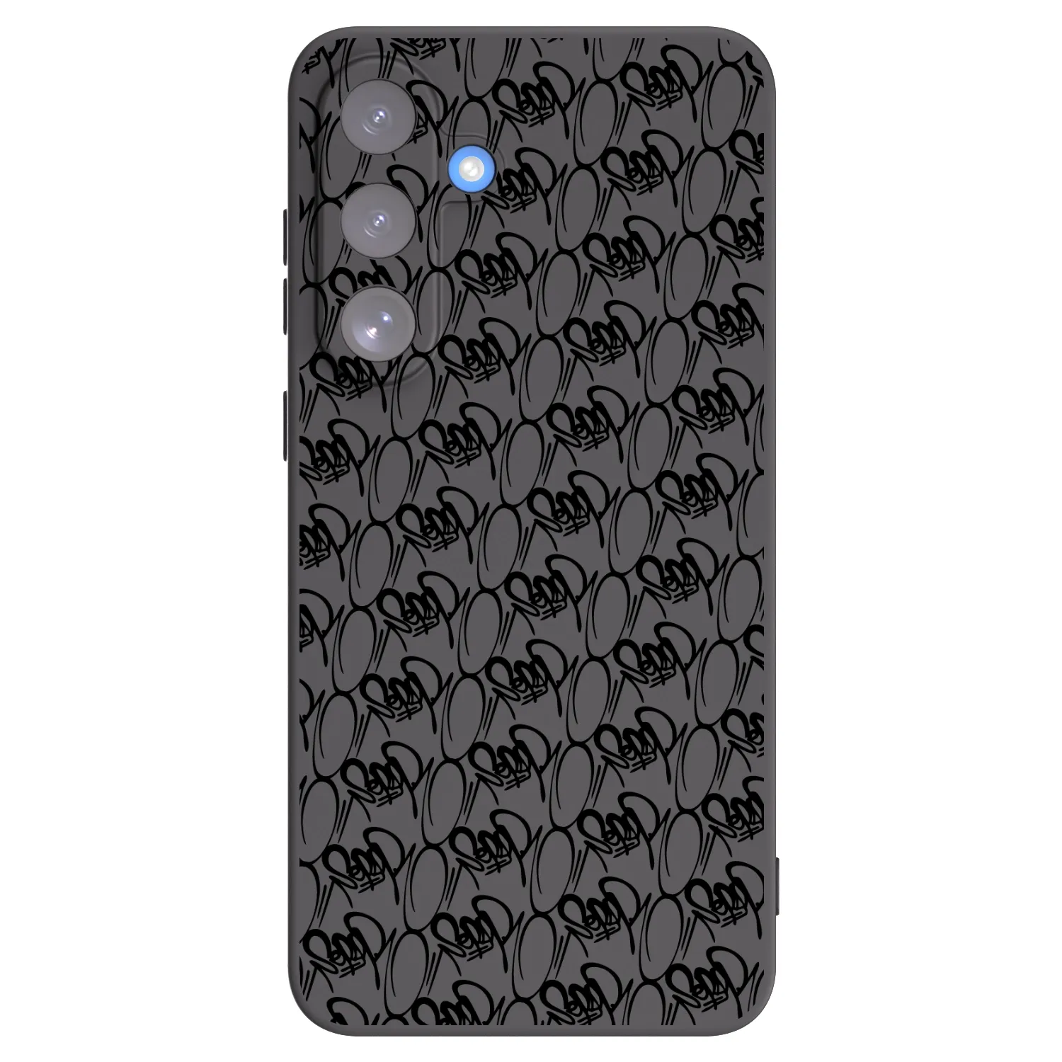 Picasee silikonový černý obal pro Samsung Galaxy S25 FE 5G - Separ - Black On Black 2