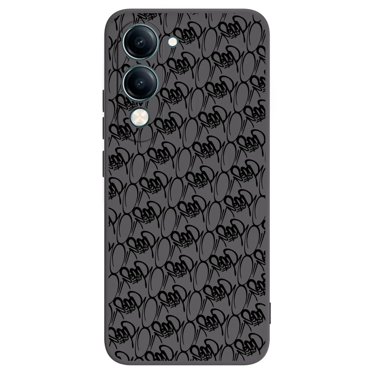 Picasee silikonový černý obal pro Vivo Y29s 5G - Separ - Black On Black 2