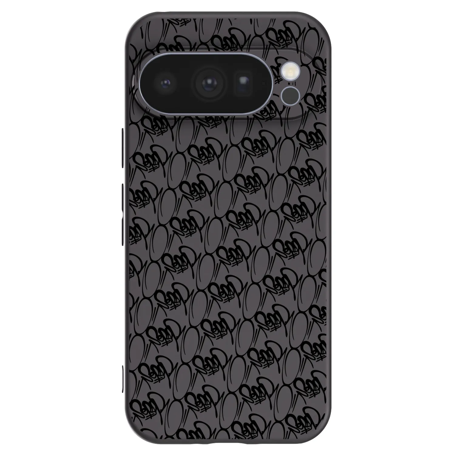 Picasee silikonový černý obal pro Google Pixel 10 Pro - Separ - Black On Black 2