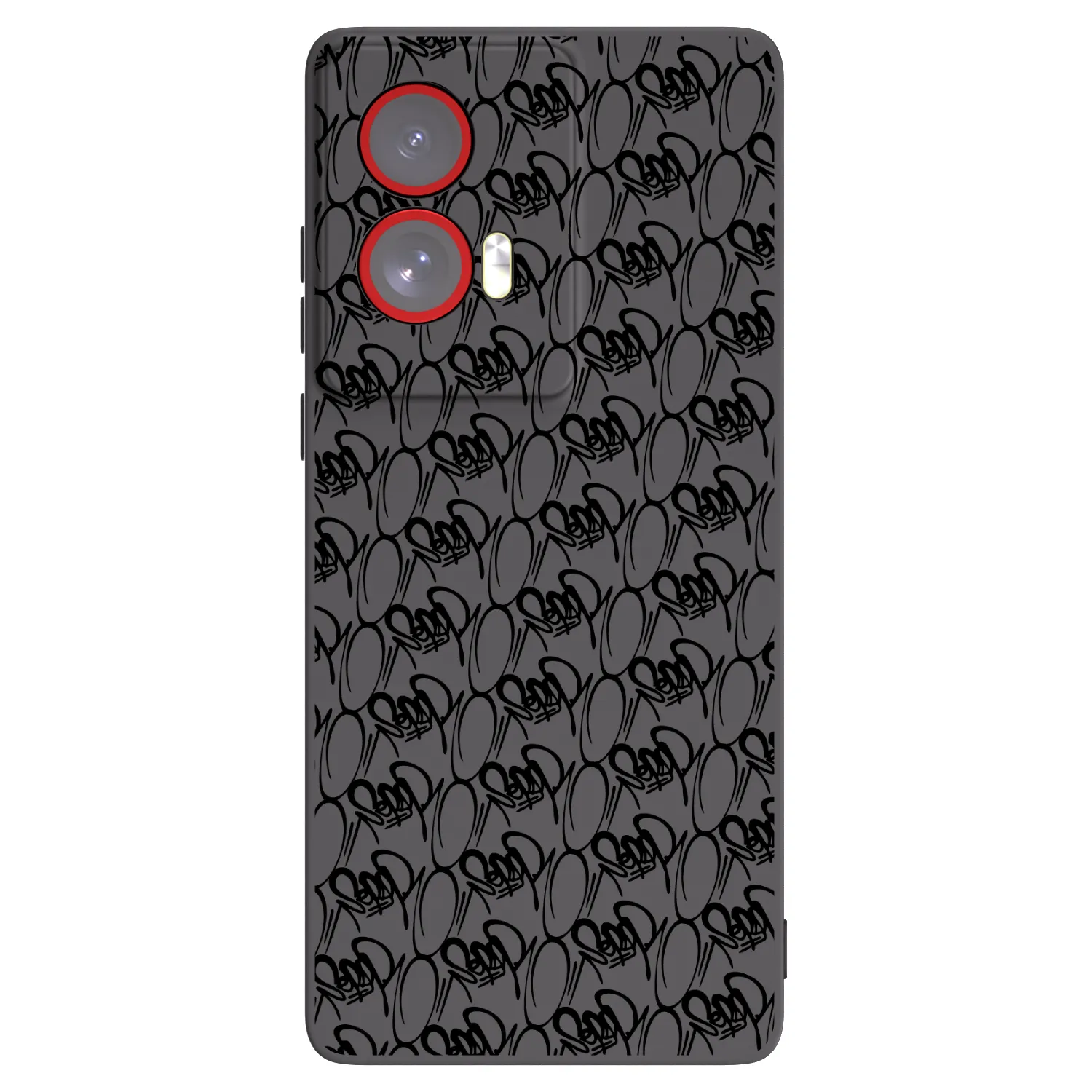Picasee silikonový černý obal pro Motorola Edge 50 Fusion - Separ - Black On Black 2
