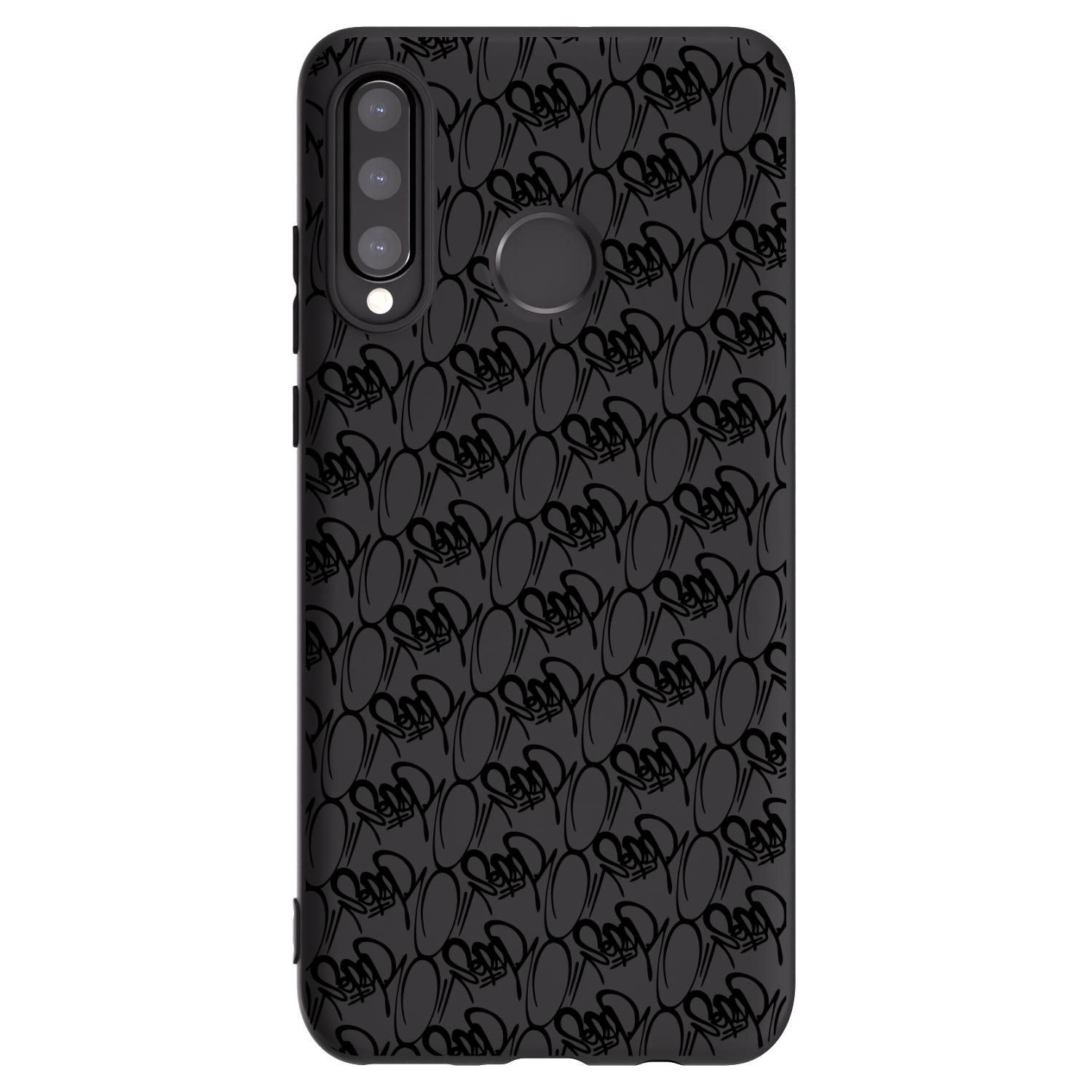 Picasee silikonový černý obal pro Huawei P30 Lite - Separ - Black On Black 2