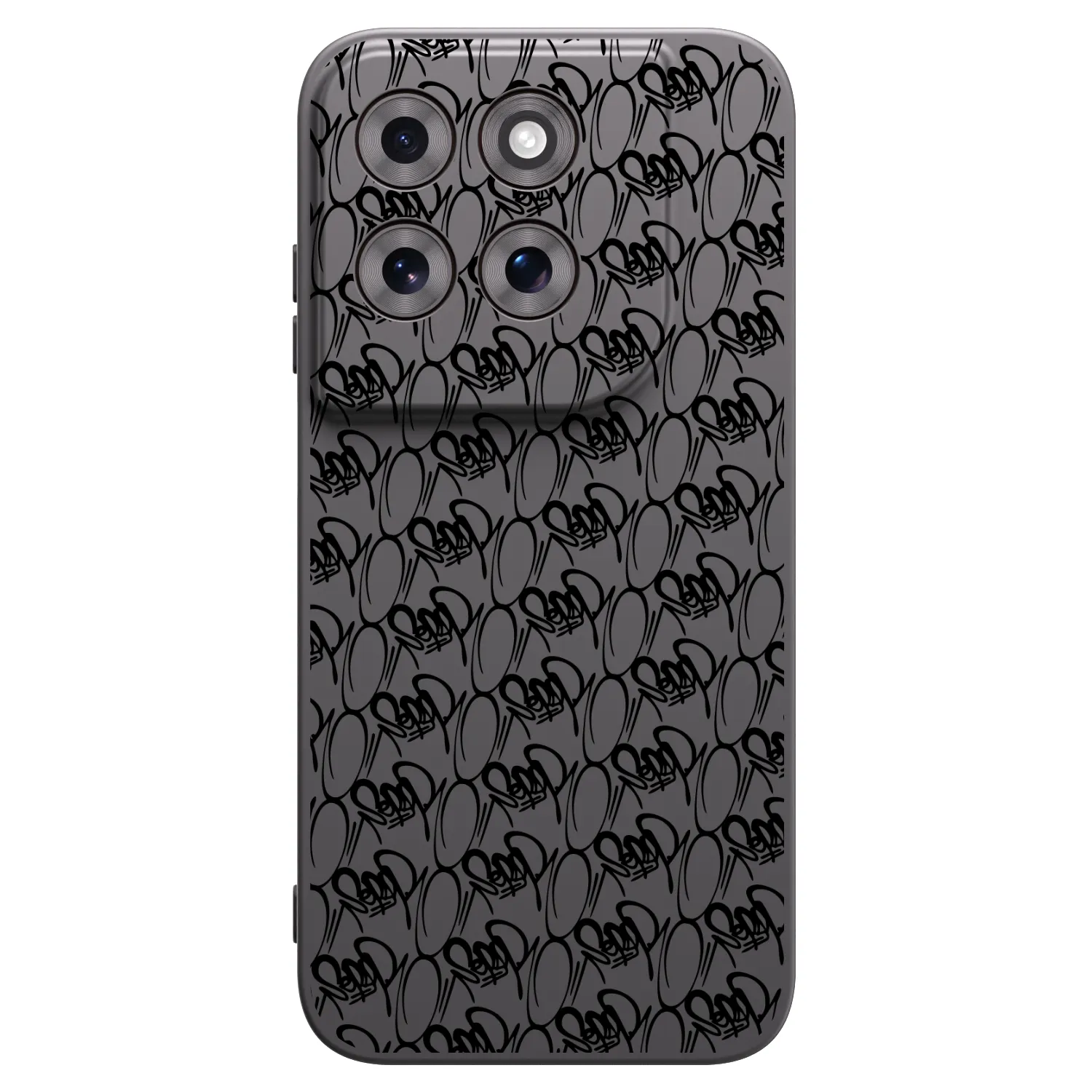 Picasee silikonový černý obal pro Motorola Moto G77 - Separ - Black On Black 2