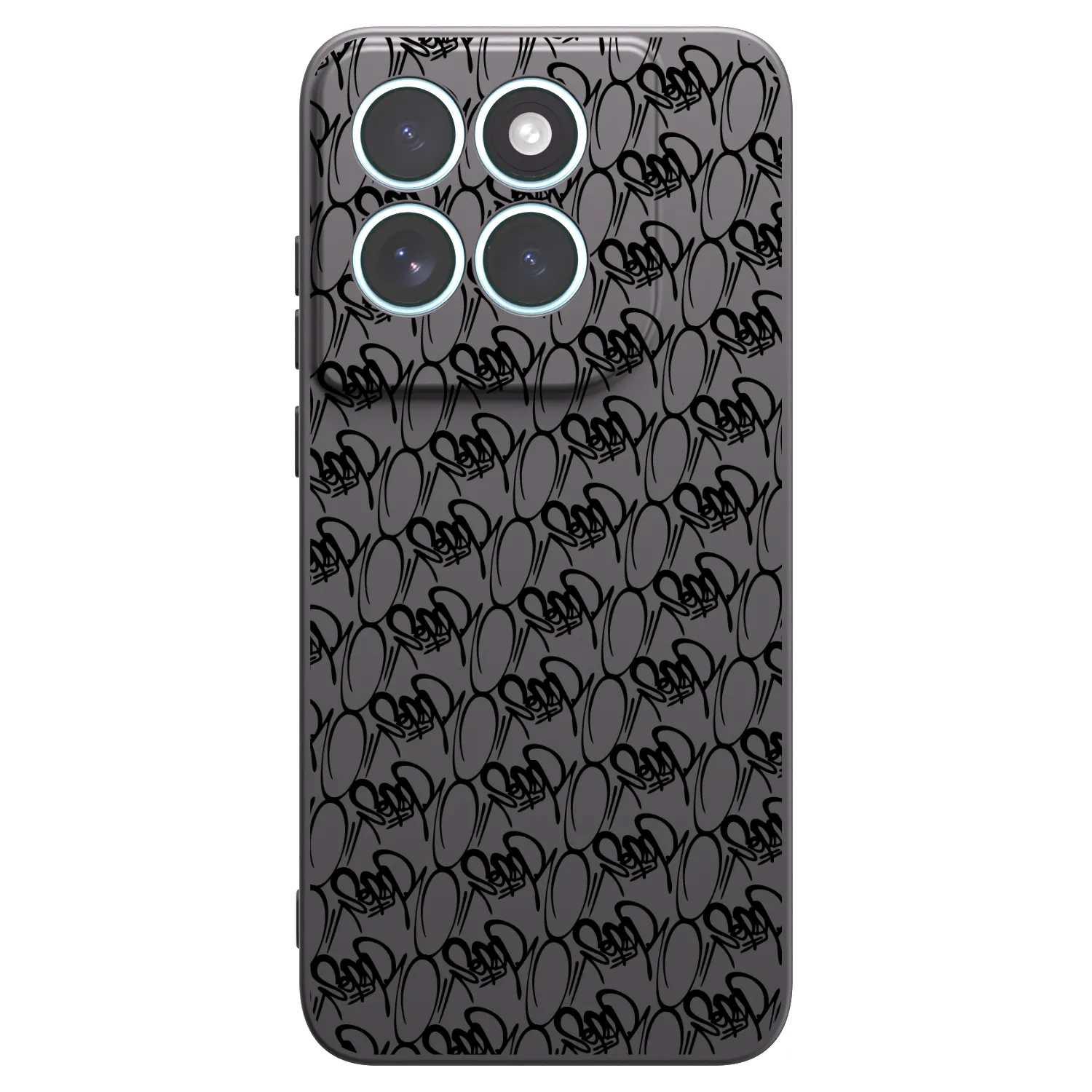 Picasee silikonový černý obal pro Motorola Edge 70 Fusion - Separ - Black On Black 2