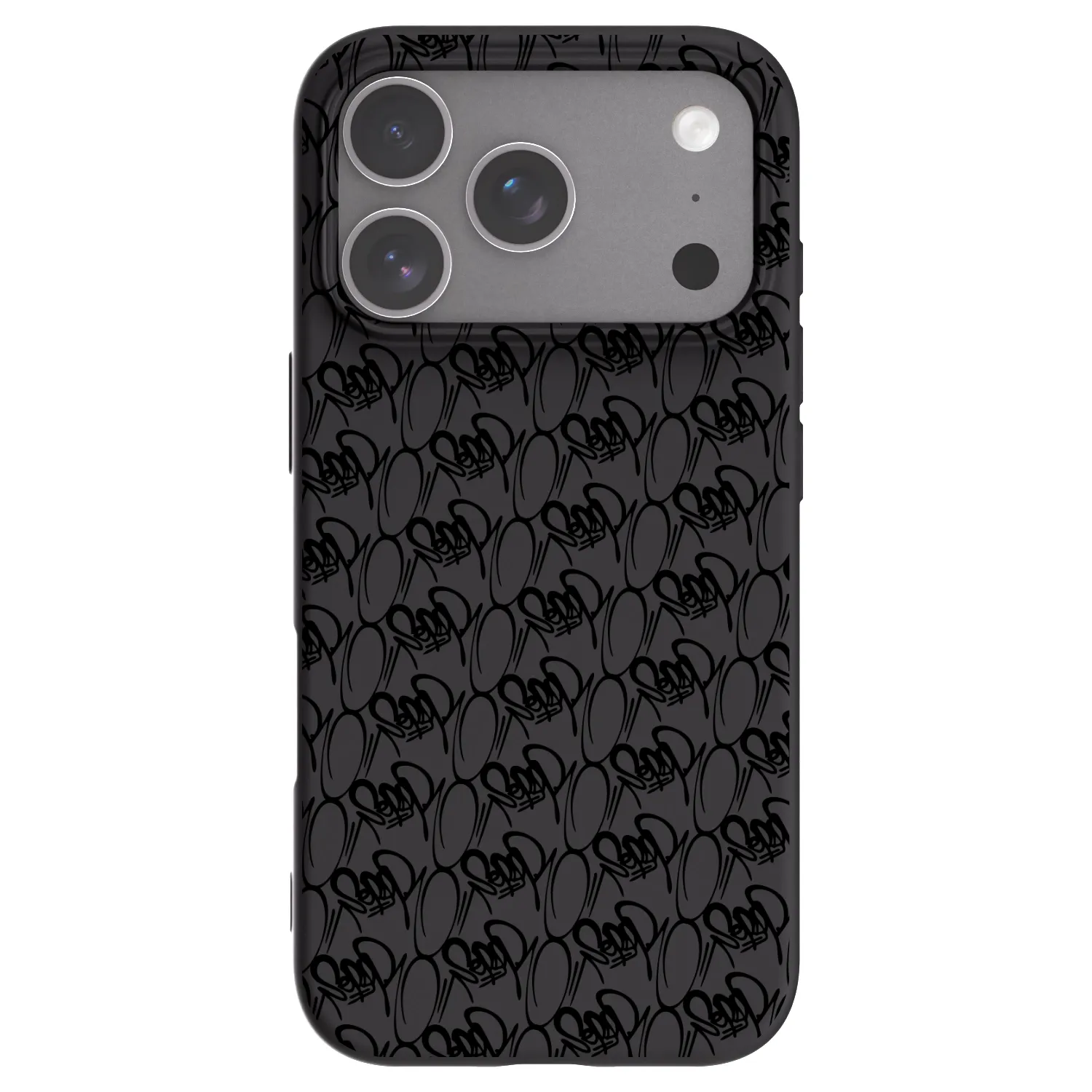 Picasee silikonový černý obal pro Apple iPhone 18 Pro - Separ - Black On Black 2