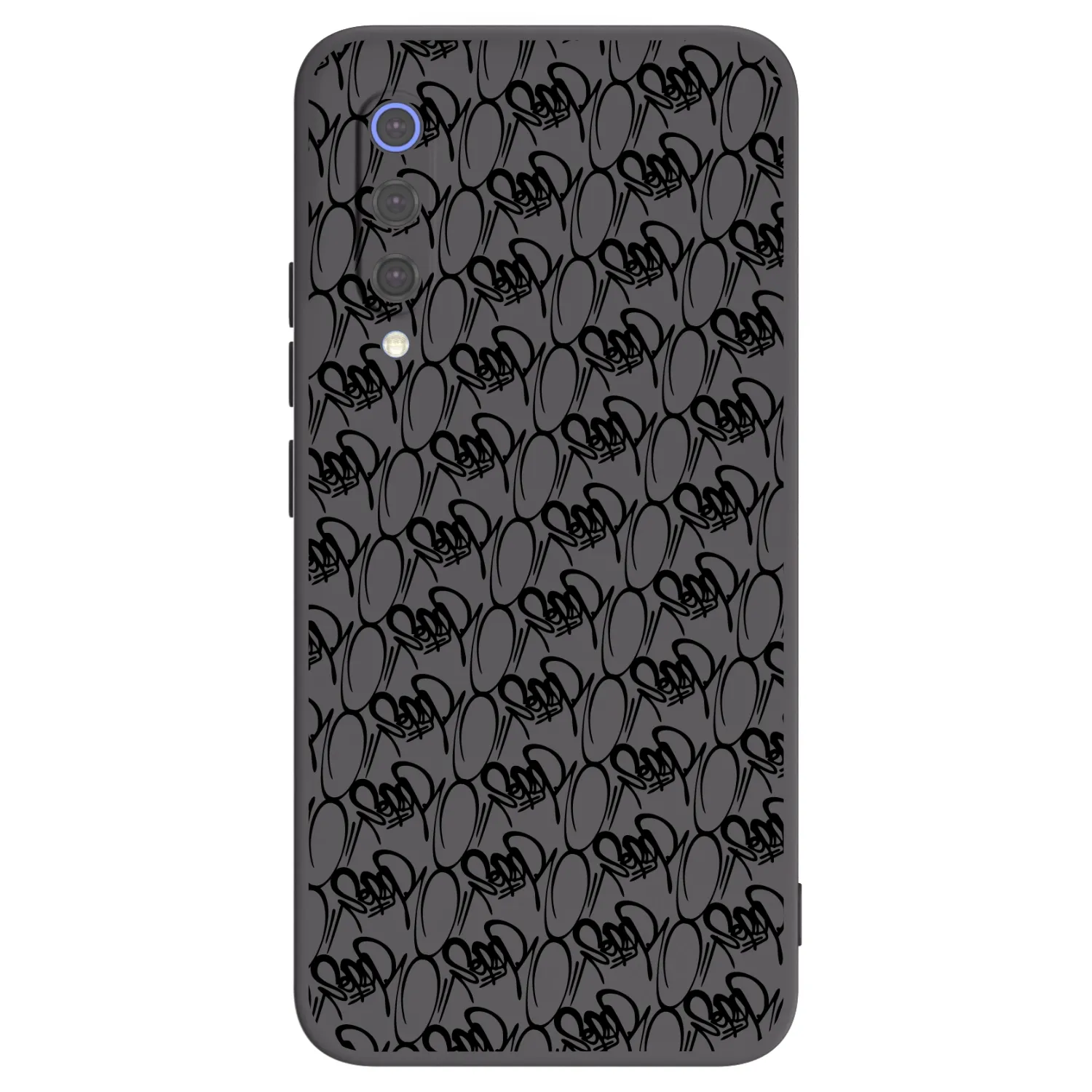 Picasee silikonový černý obal pro Xiaomi Mi 9 SE - Separ - Black On Black 2