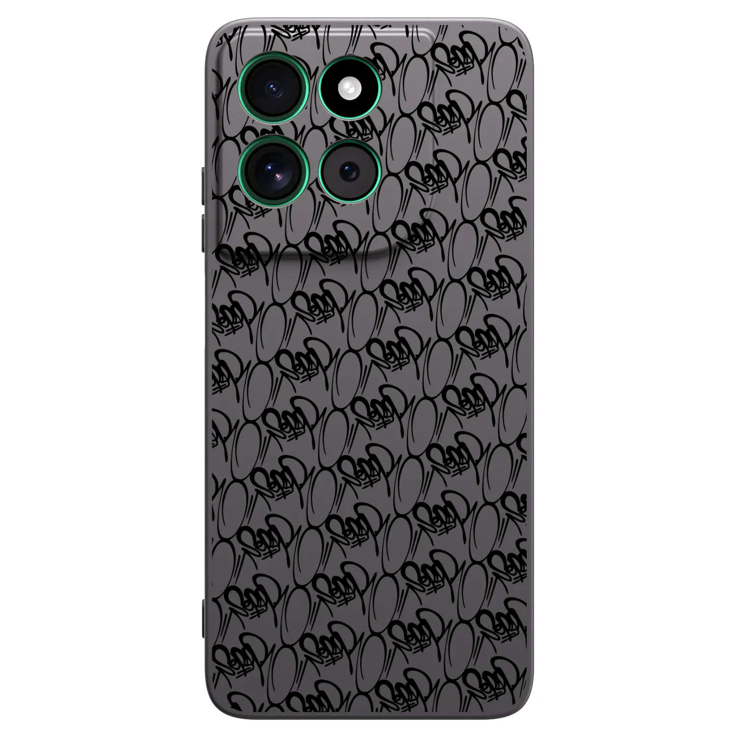 Picasee silikonový černý obal pro Motorola Moto G57 Power - Separ - Black On Black 2