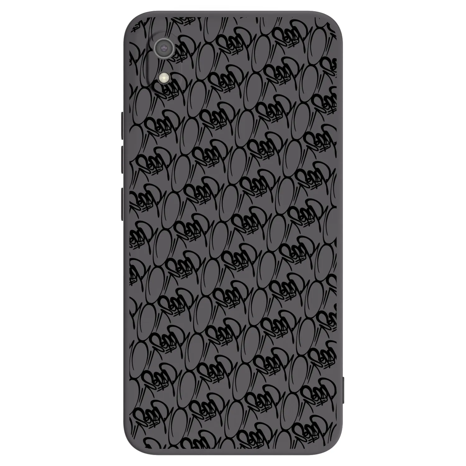 Picasee silikonový černý obal pro Xiaomi Redmi 7A - Separ - Black On Black 2