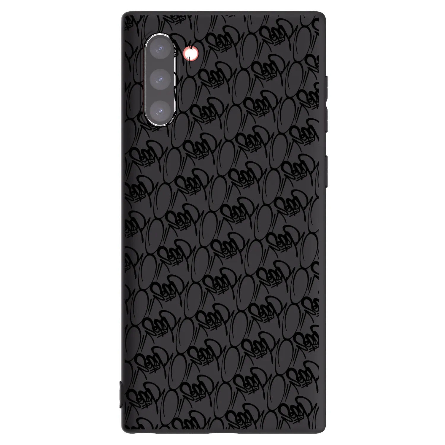Picasee silikonový černý obal pro Samsung Galaxy Note 10 N970F - Separ - Black On Black 2
