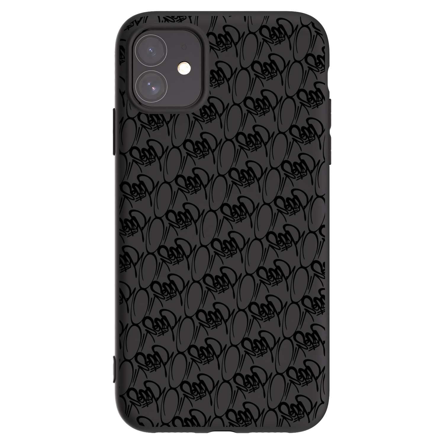 Picasee silikonový černý obal pro Apple iPhone 11 - Separ - Black On Black 2