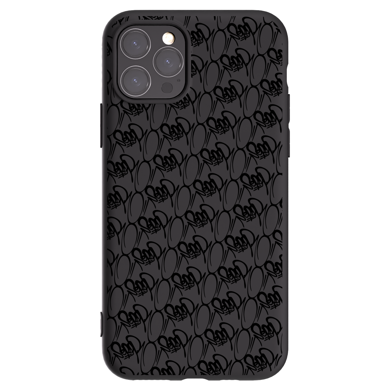 Picasee silikonový černý obal pro Apple iPhone 11 Pro - Separ - Black On Black 2