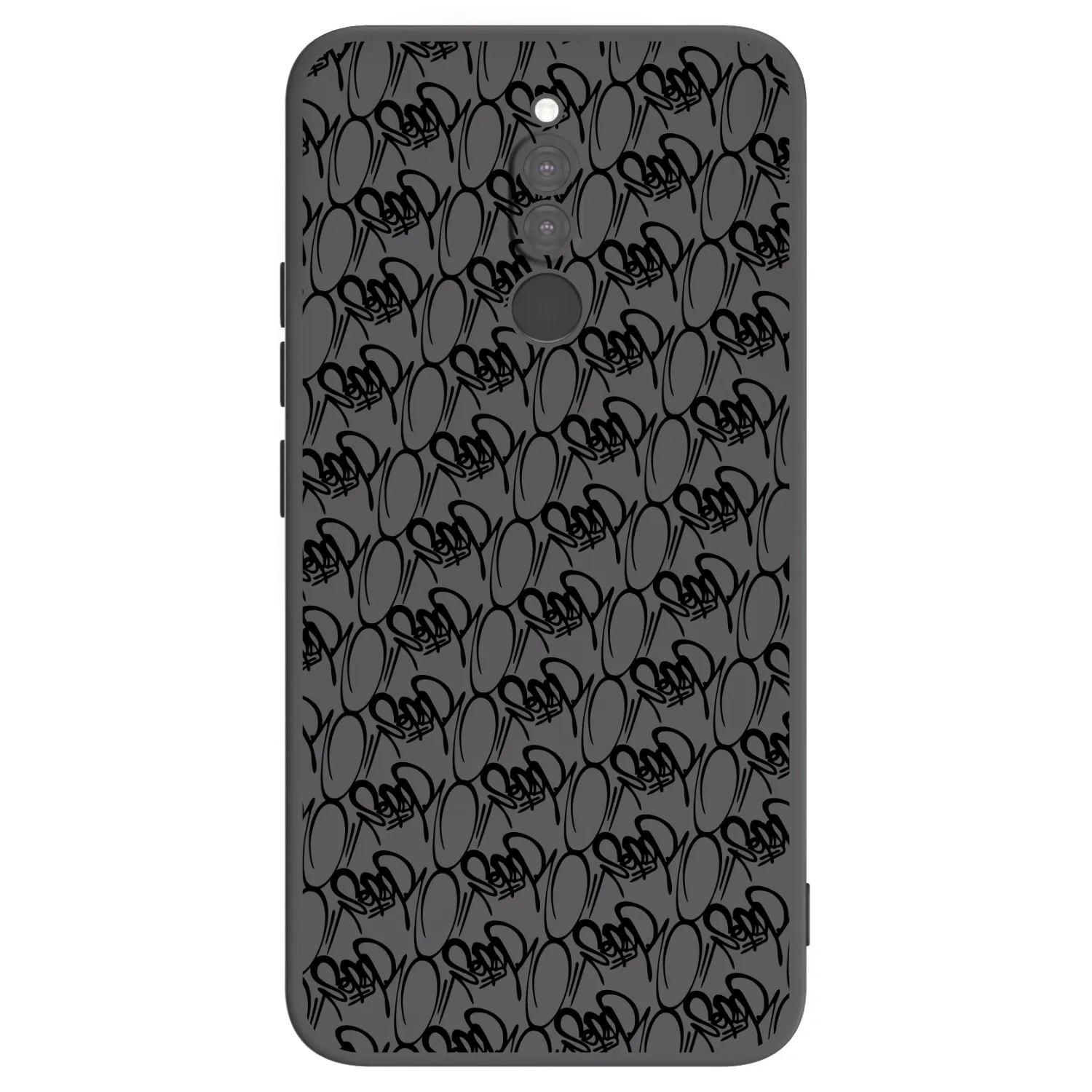 Picasee silikonový černý obal pro Xiaomi Redmi 8 - Separ - Black On Black 2
