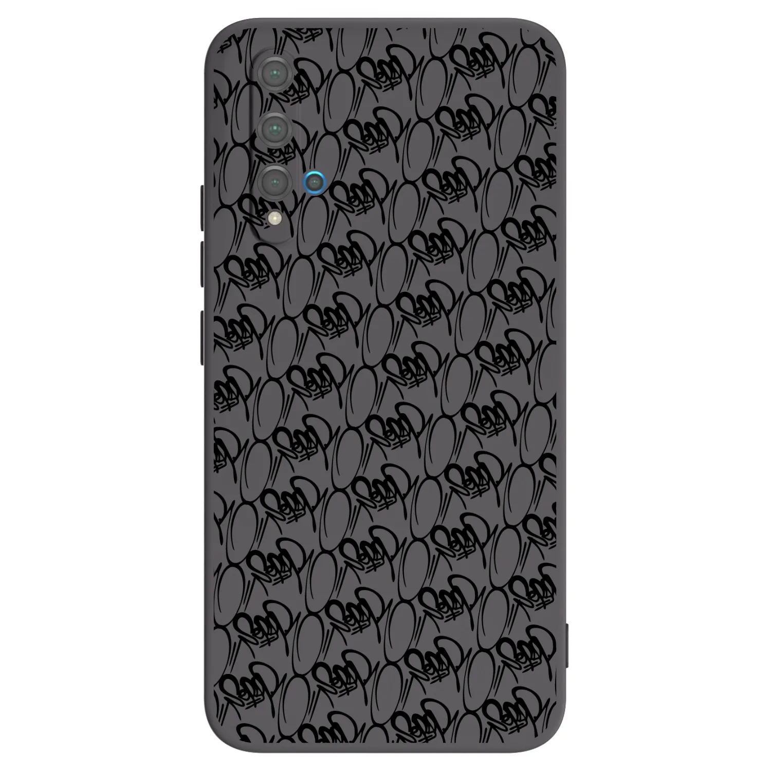 Picasee silikonový černý obal pro Huawei Nova 5T - Separ - Black On Black 2