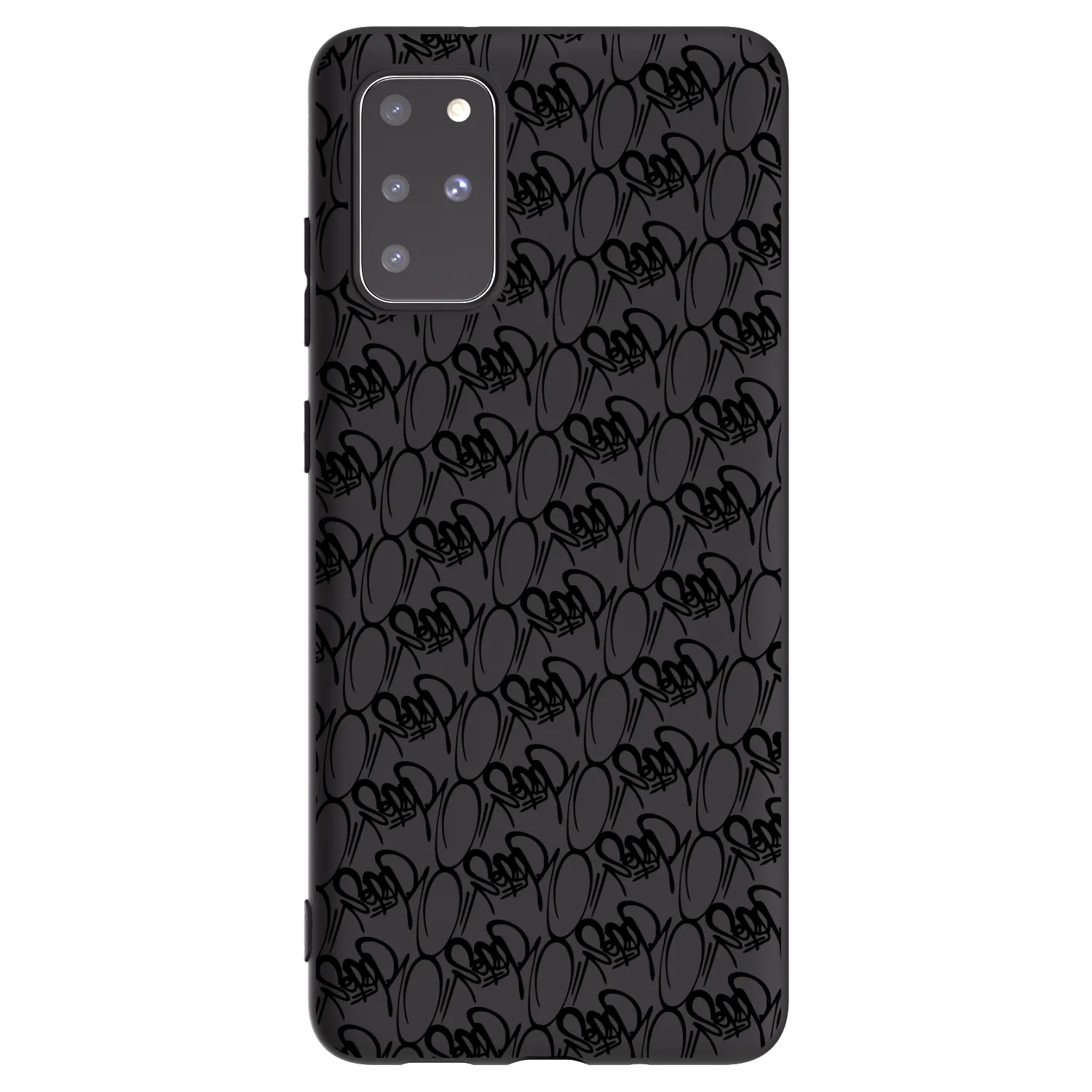 Picasee silikonový černý obal pro Samsung Galaxy S20+ G985F - Separ - Black On Black 2