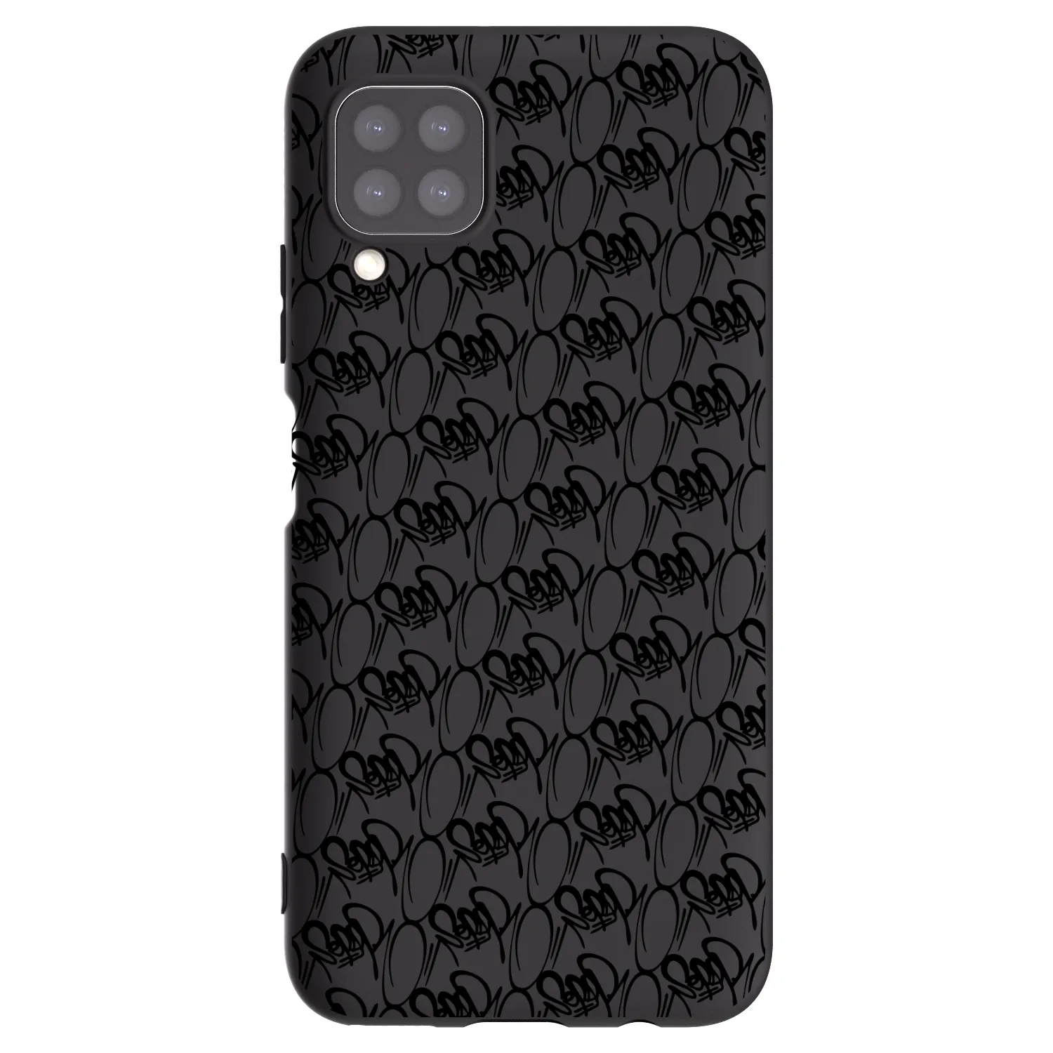 Picasee silikonový černý obal pro Huawei P40 Lite - Separ - Black On Black 2