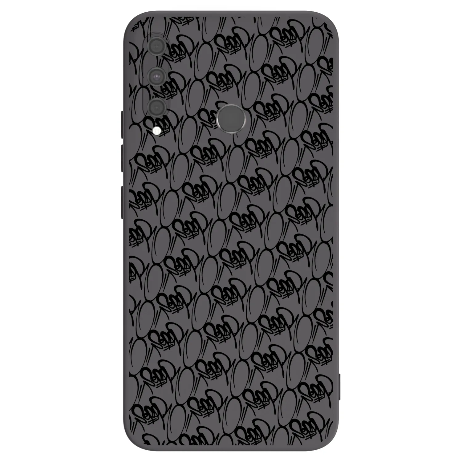 Picasee silikonový černý obal pro Huawei P40 Lite E - Separ - Black On Black 2