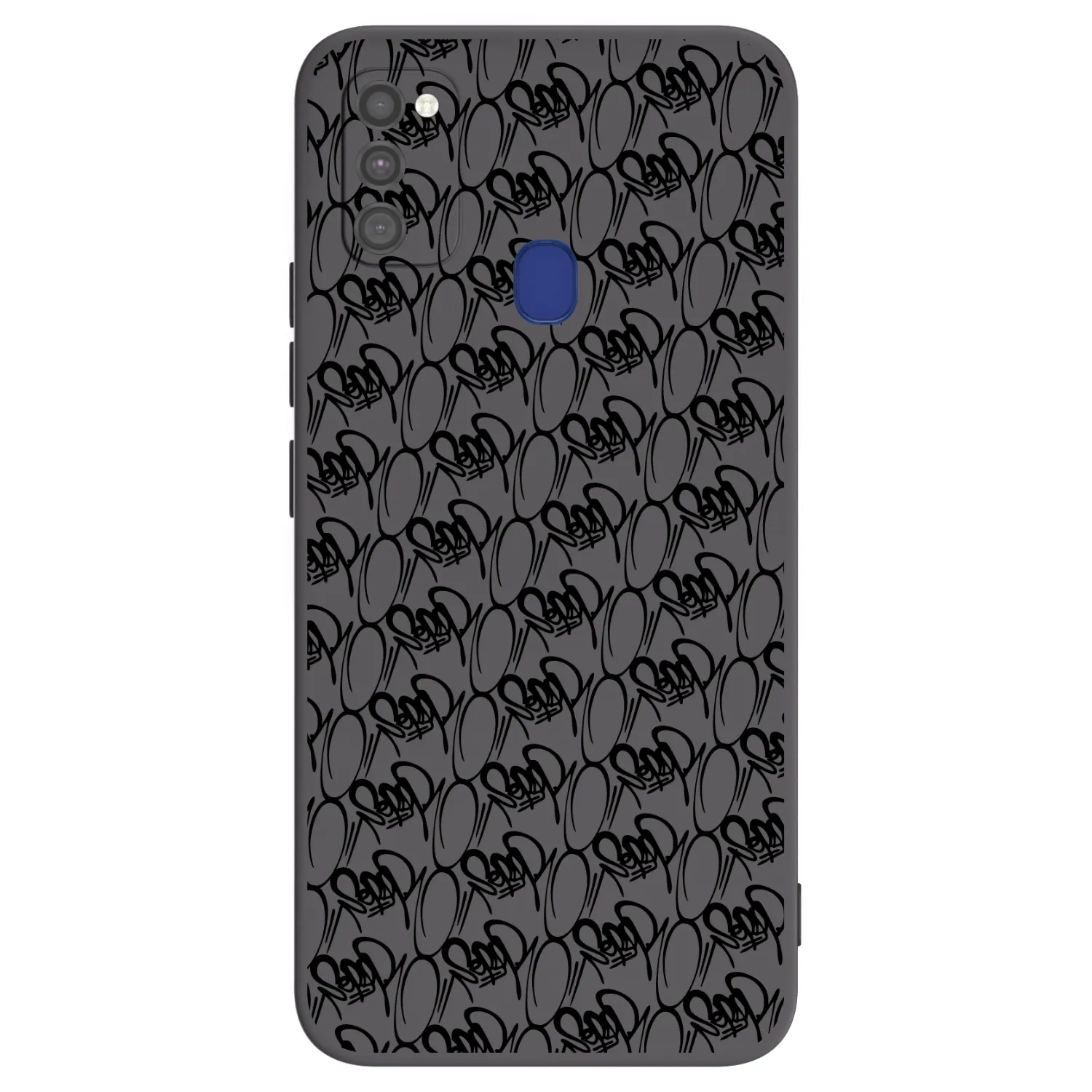 Picasee silikonový černý obal pro Samsung Galaxy M21 M215F - Separ - Black On Black 2