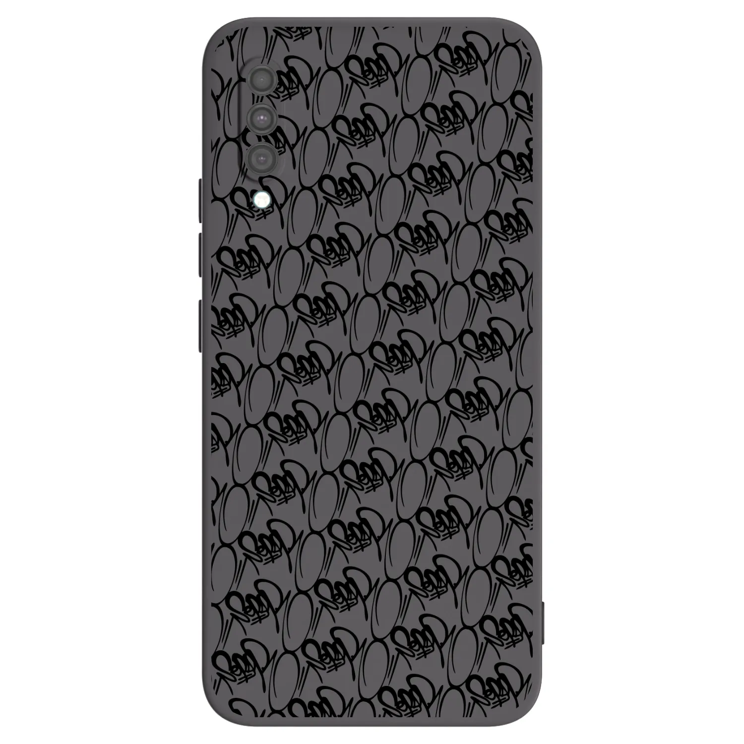 Picasee silikonový černý obal pro Samsung Galaxy A30s A307F - Separ - Black On Black 2