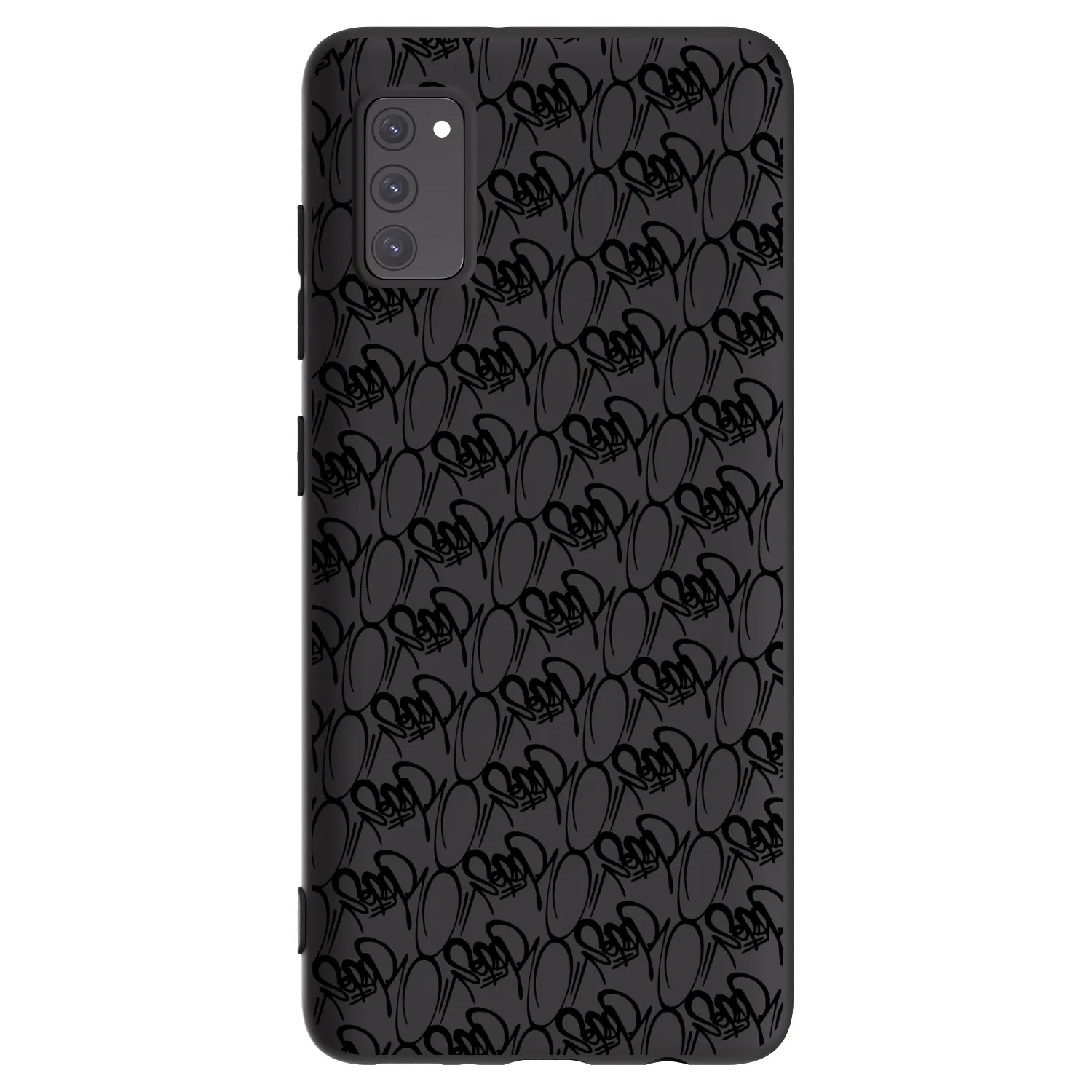 Picasee silikonový černý obal pro Samsung Galaxy A41 A415F - Separ - Black On Black 2