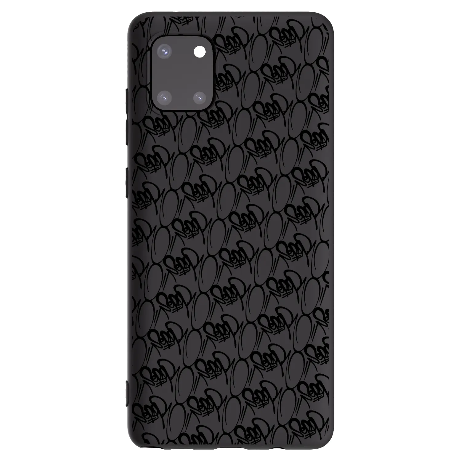 Picasee silikonový černý obal pro Samsung Galaxy Note 10 Lite N770F - Separ - Black On Black 2