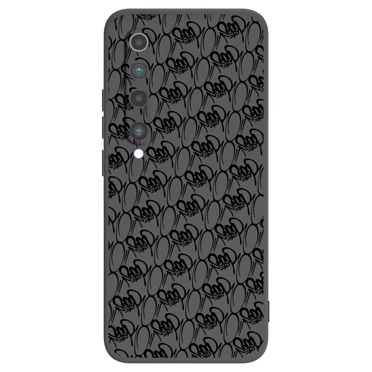 Picasee silikonový černý obal pro Xiaomi Mi 10 - Separ - Black On Black 2