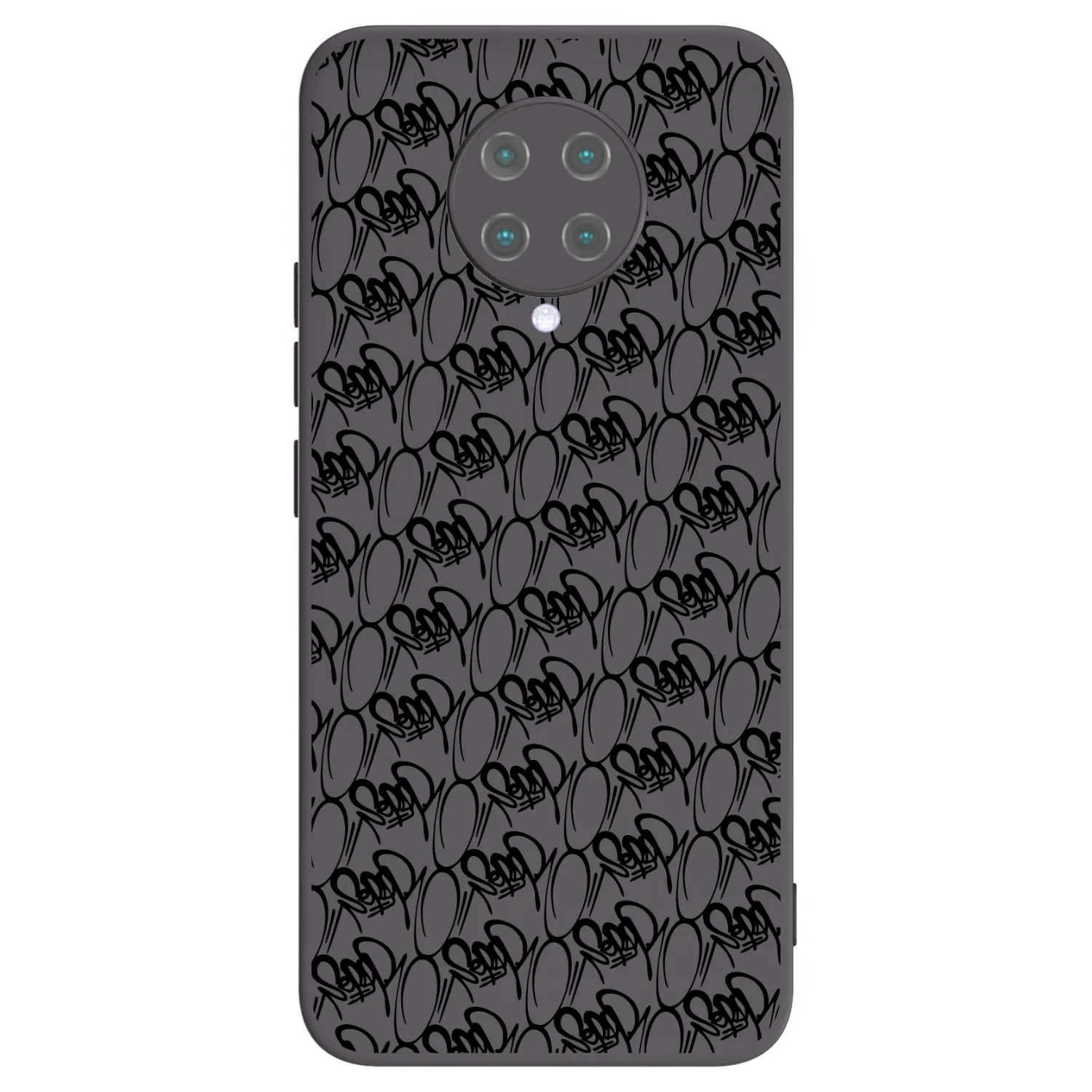 Picasee silikonový černý obal pro Xiaomi Poco F2 Pro - Separ - Black On Black 2