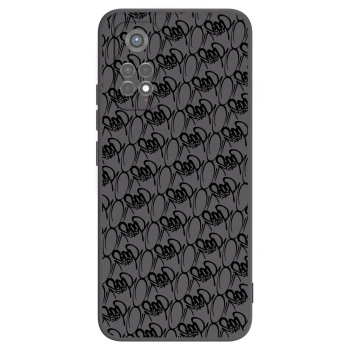 Picasee silikonový černý obal pro Xiaomi Redmi Note 11S 5G - Separ - Black On Black 2