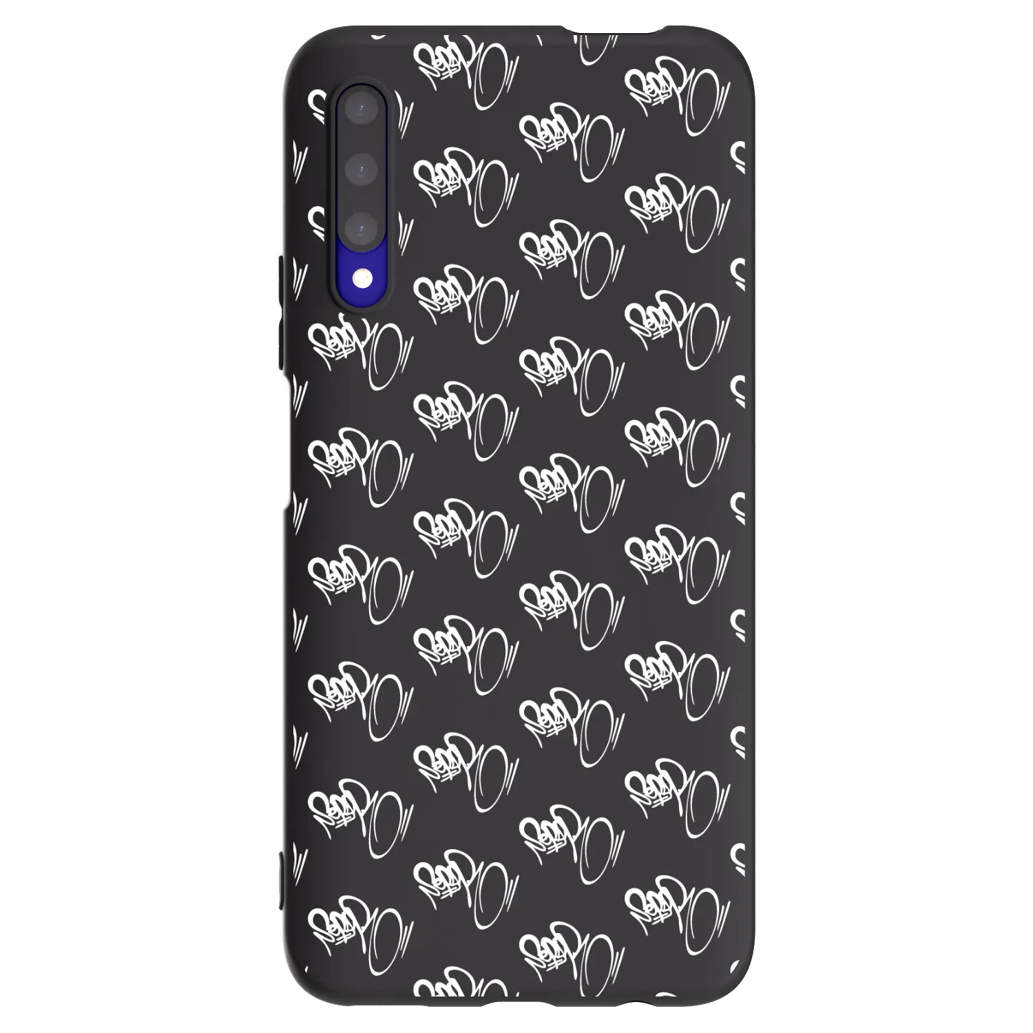 Picasee silikonový černý obal pro Honor 9X Pro - Separ - White On Black