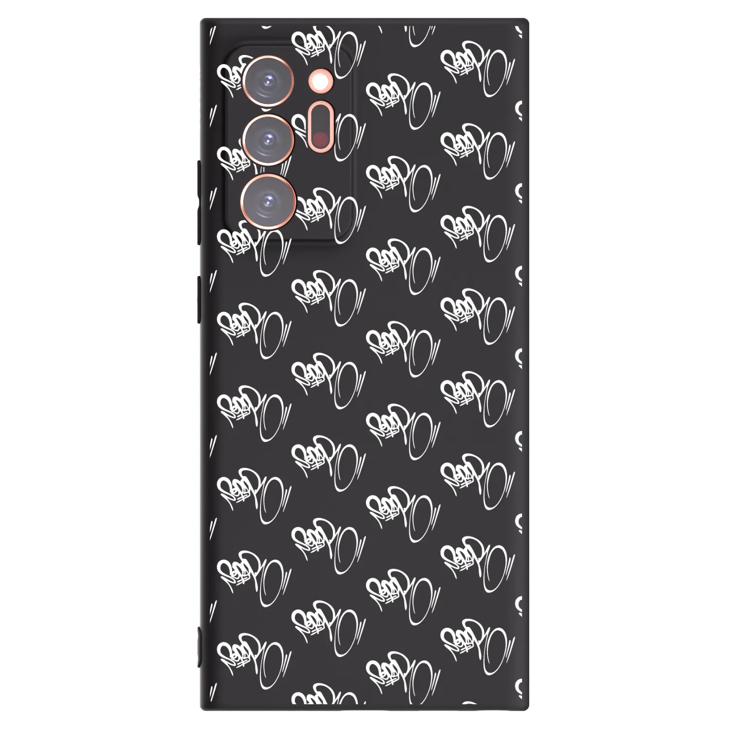 Picasee silikonový černý obal pro Samsung Galaxy Note 20 Ultra - Separ - White On Black