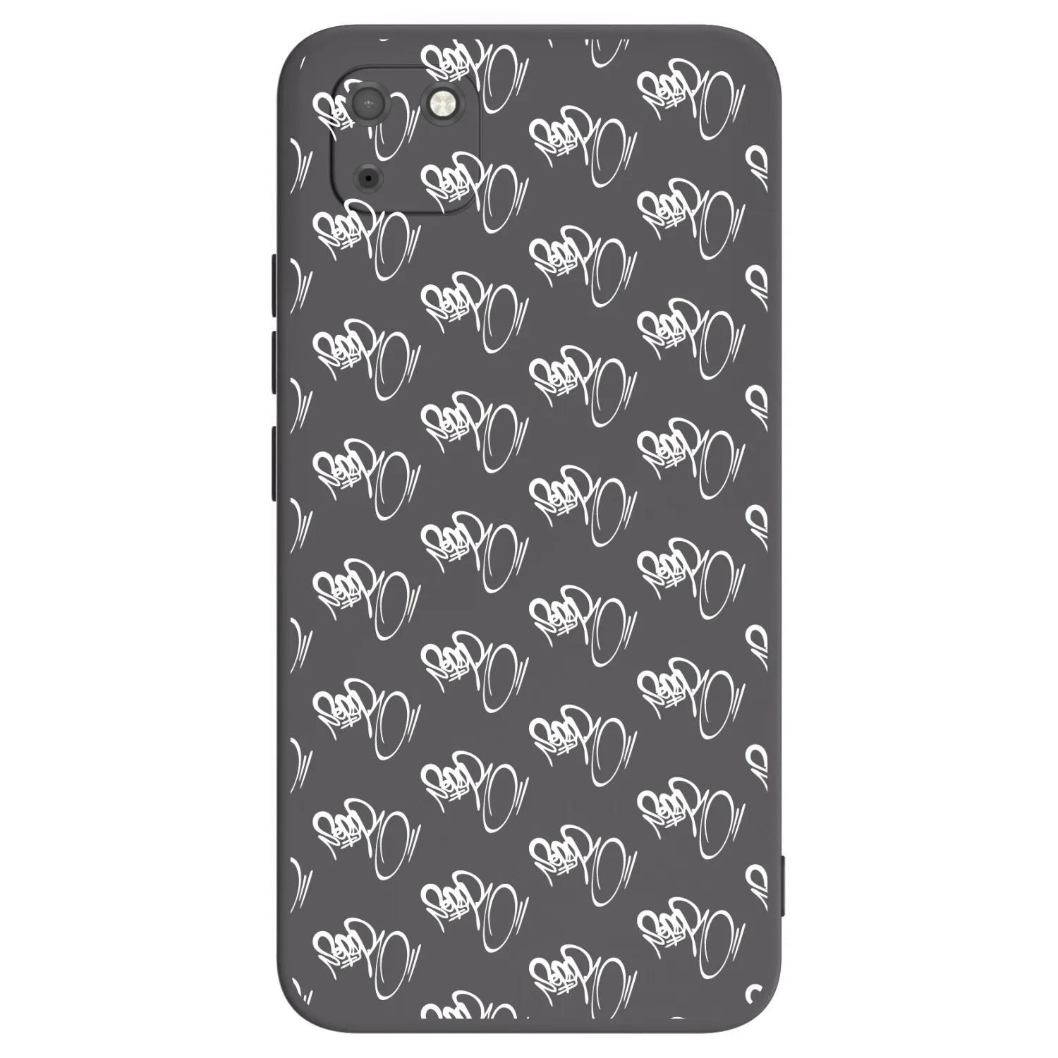 Picasee silikonový černý obal pro Huawei Y5P - Separ - White On Black
