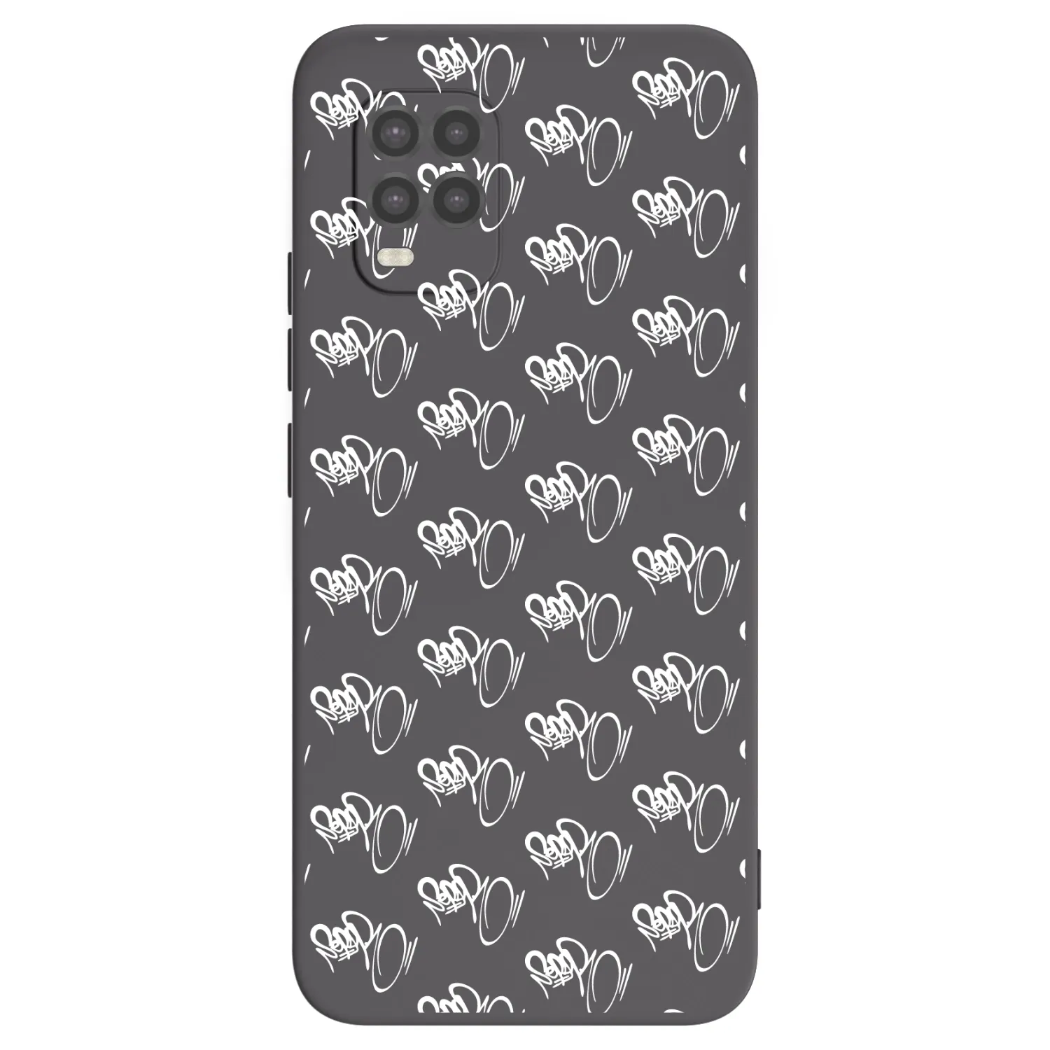 Picasee silikonový černý obal pro Xiaomi Mi 10 Lite - Separ - White On Black