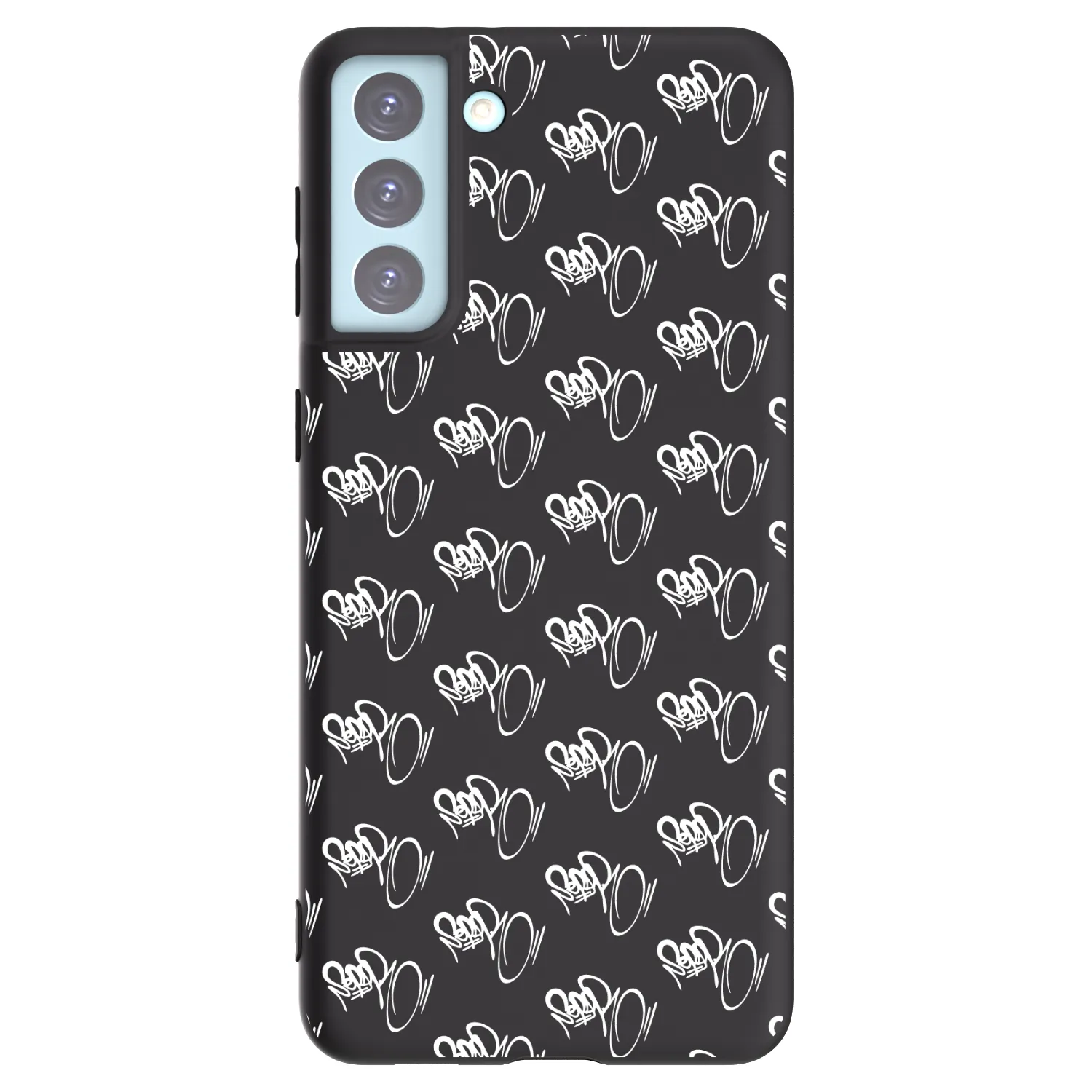 Picasee silikonový černý obal pro Samsung Galaxy S21+ 5G G996F - Separ - White On Black