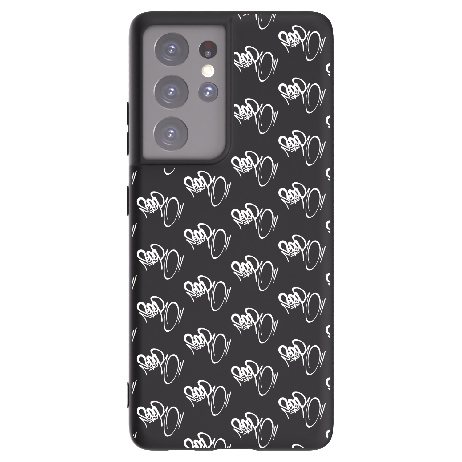 Picasee silikonový černý obal pro Samsung Galaxy S21 Ultra 5G G998B - Separ - White On Black