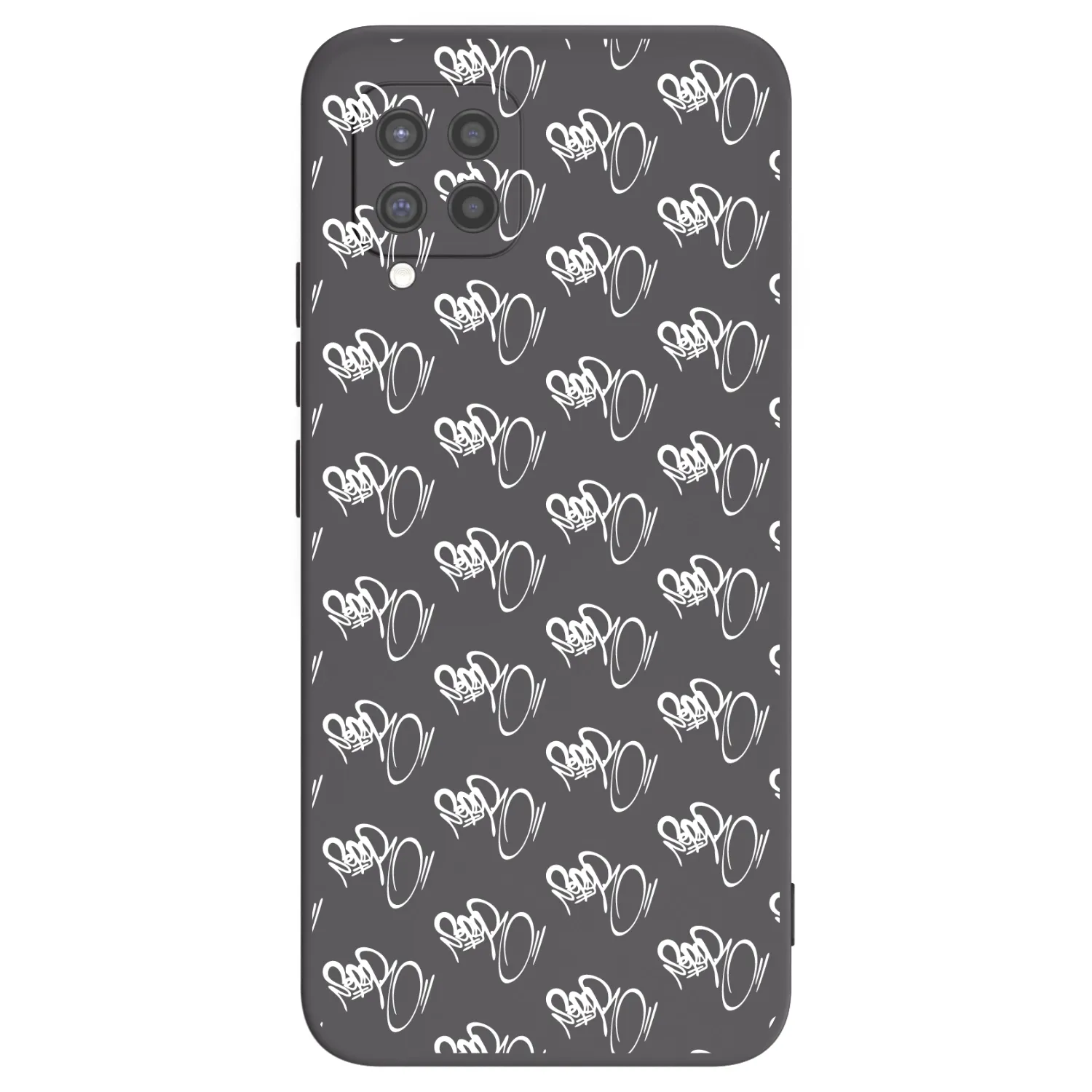 Picasee silikonový černý obal pro Samsung Galaxy A42 A426B - Separ - White On Black