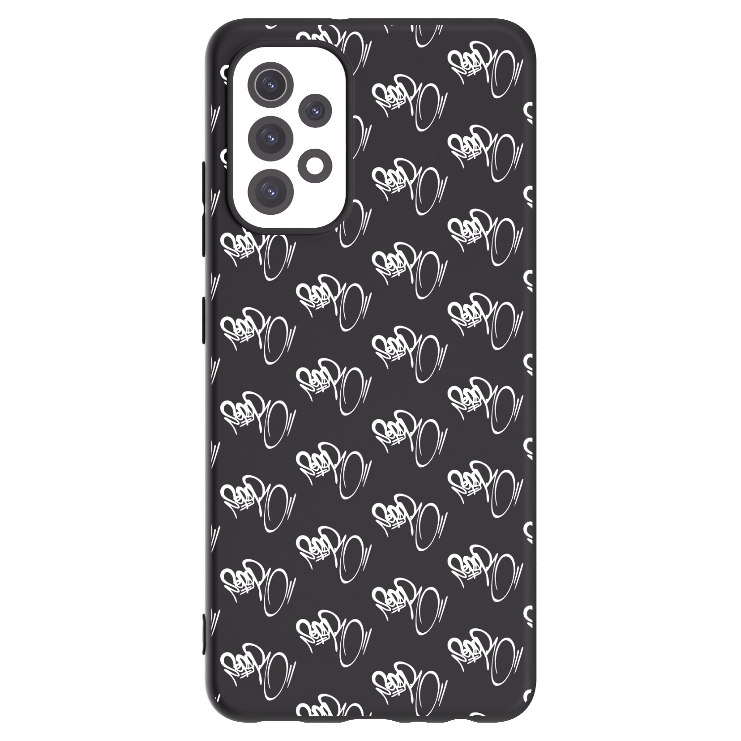Picasee silikonový černý obal pro Samsung Galaxy A32 5G A326B - Separ - White On Black