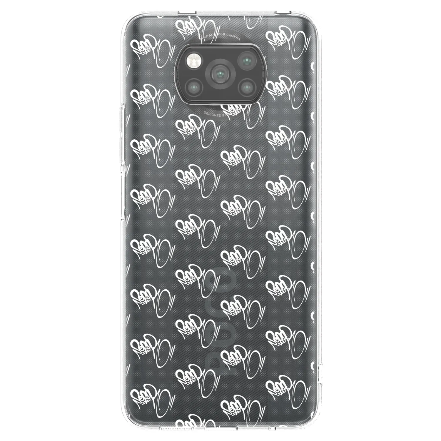 Picasee silikonový černý obal pro Xiaomi Poco X3 Pro - Separ - White On Black