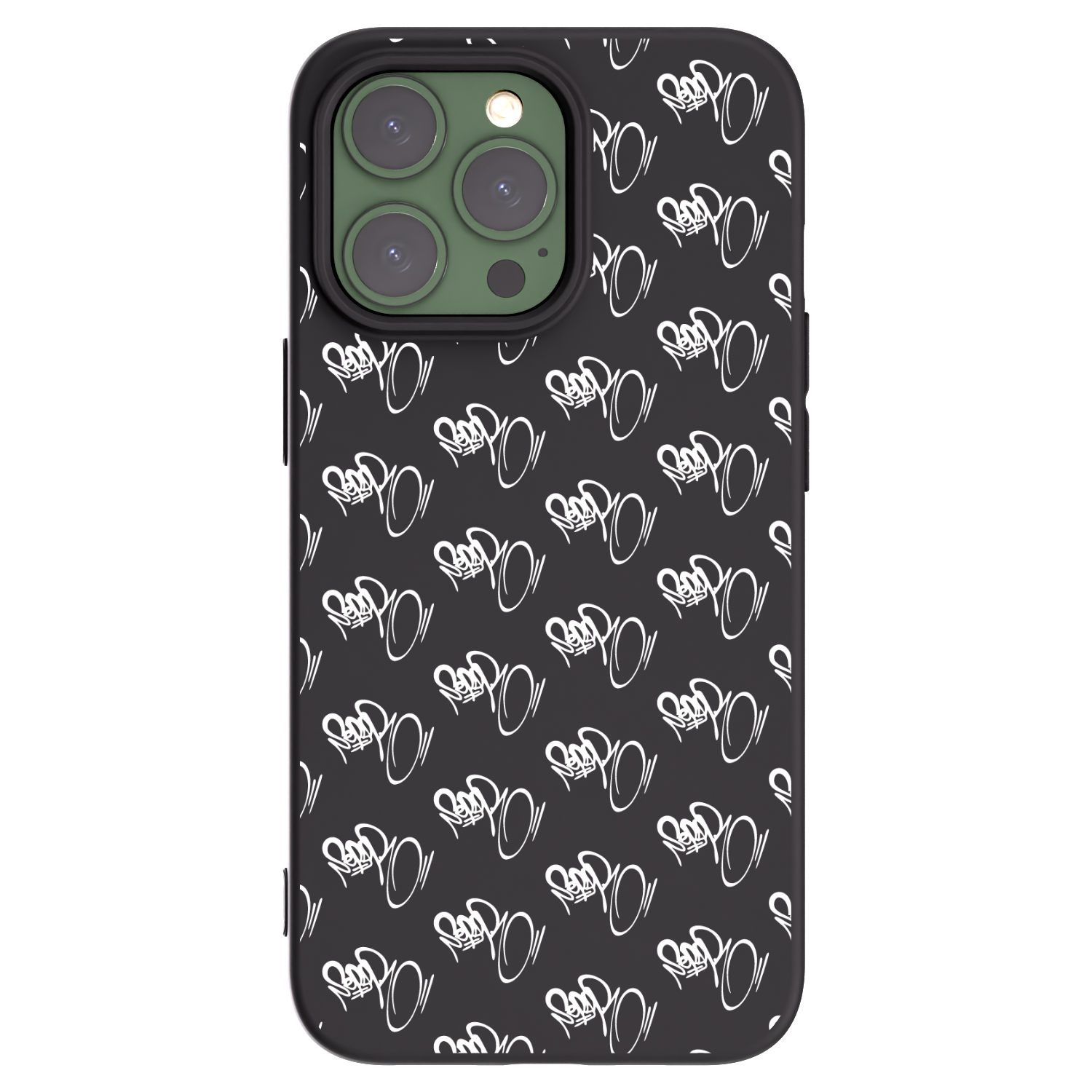 Picasee silikonový černý obal pro Apple iPhone 13 Pro - Separ - White On Black