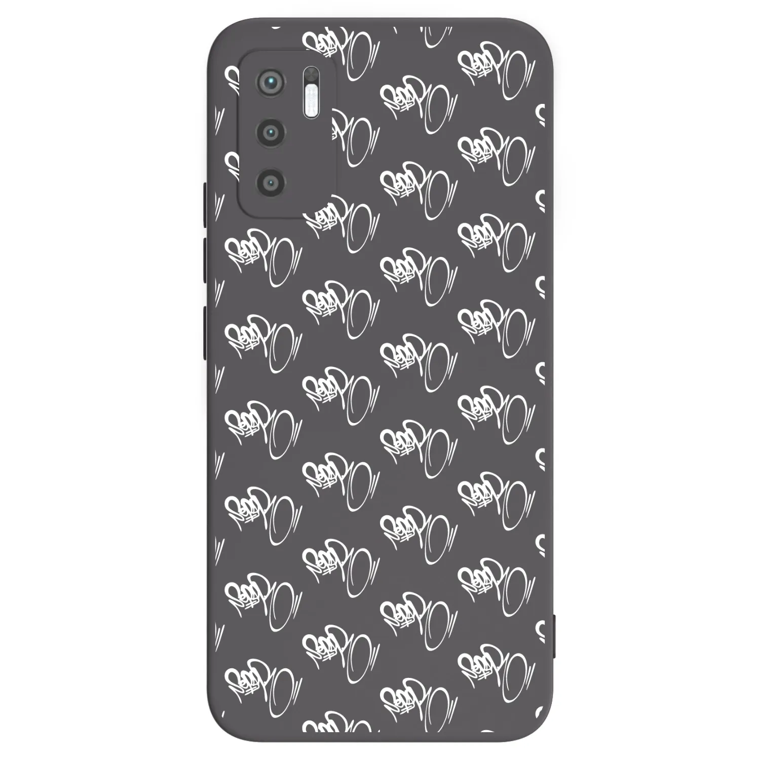 Picasee silikonový černý obal pro Xiaomi Redmi Note 10 5G - Separ - White On Black