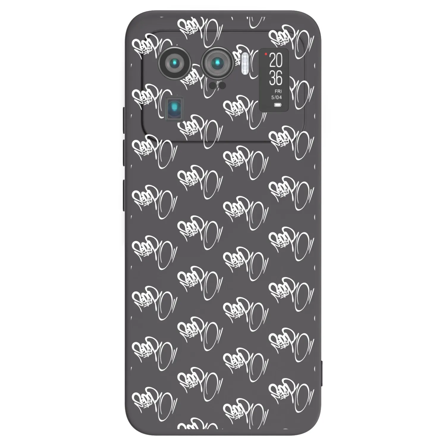 Picasee silikonový černý obal pro Xiaomi Mi 11 Ultra - Separ - White On Black