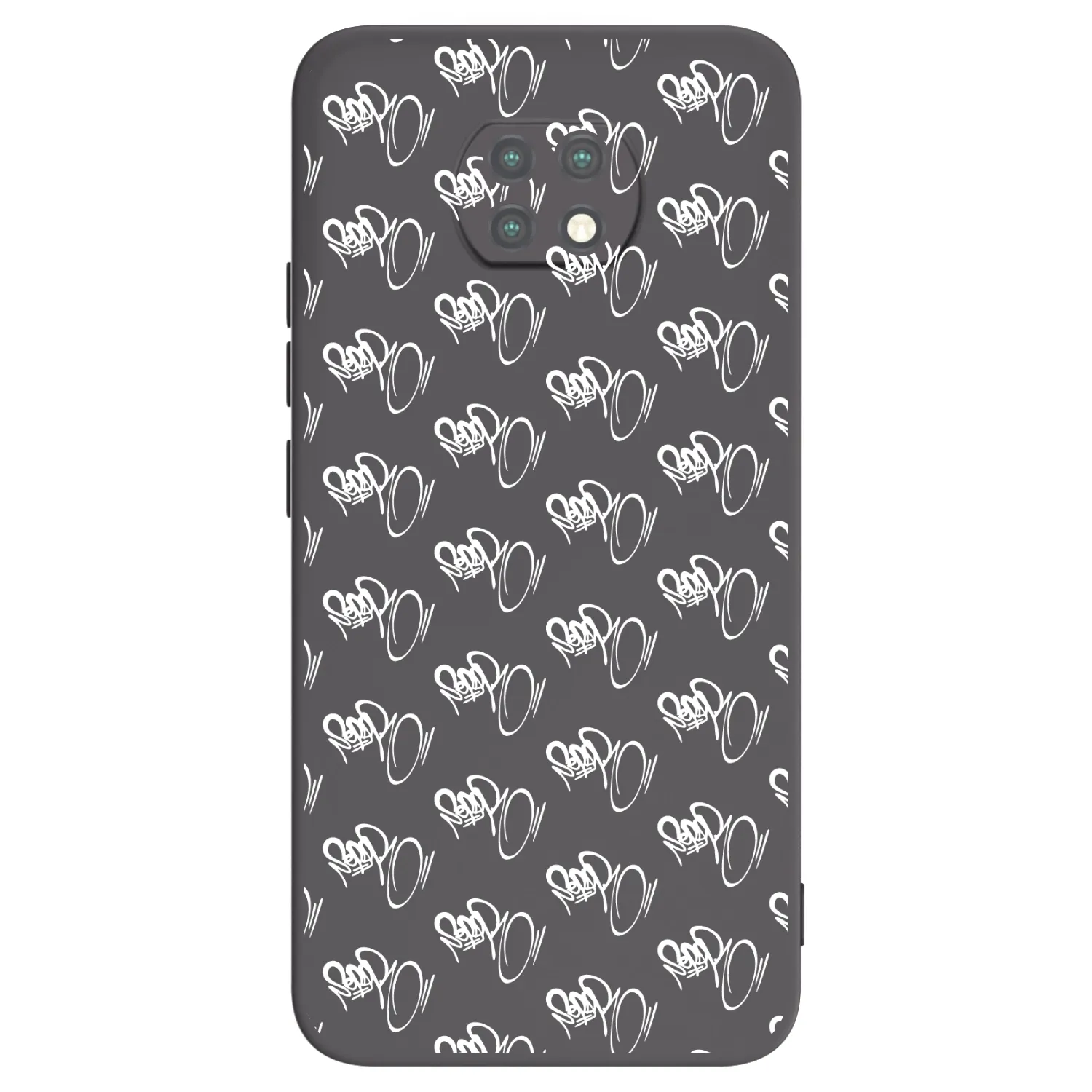 Picasee silikonový černý obal pro Xiaomi Redmi Note 9T - Separ - White On Black