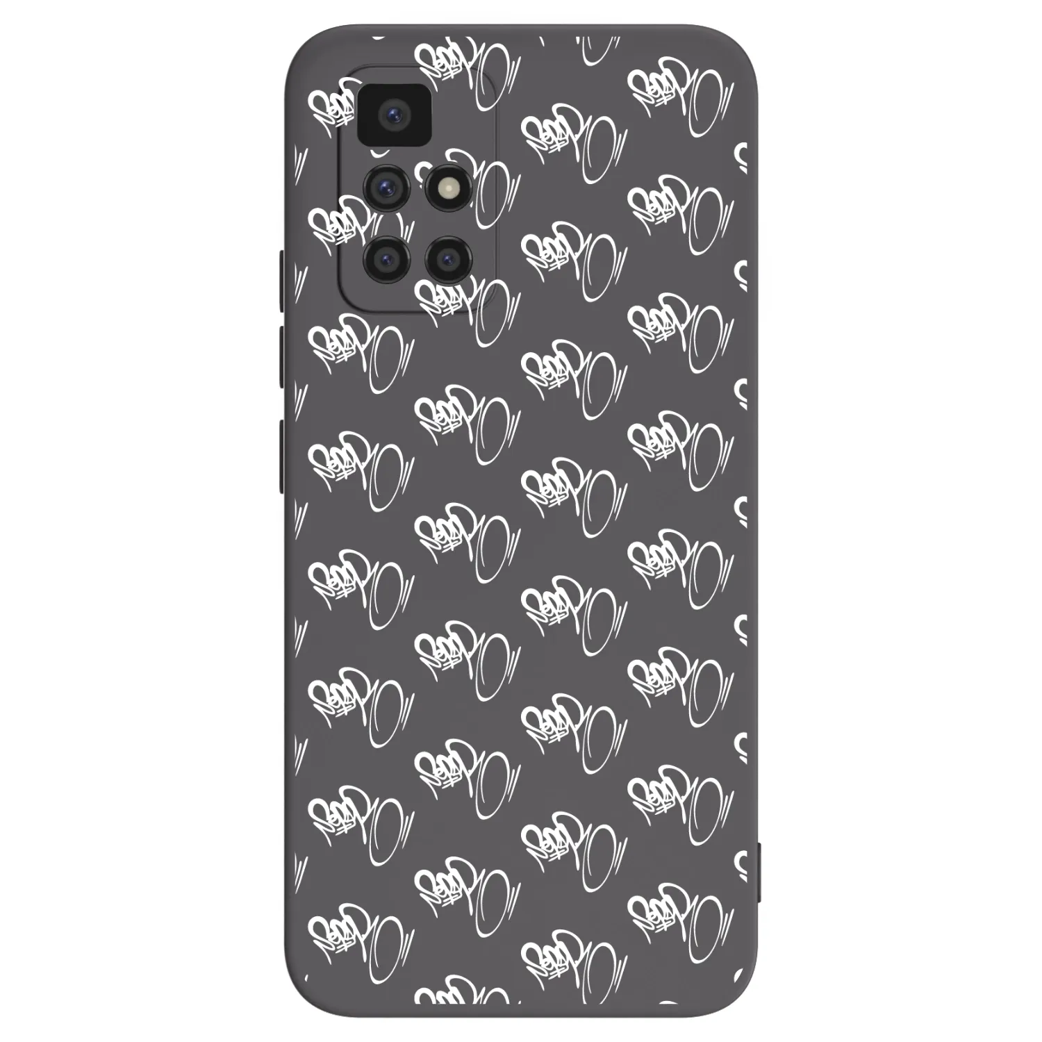 Picasee silikonový černý obal pro Xiaomi Redmi 10 - Separ - White On Black