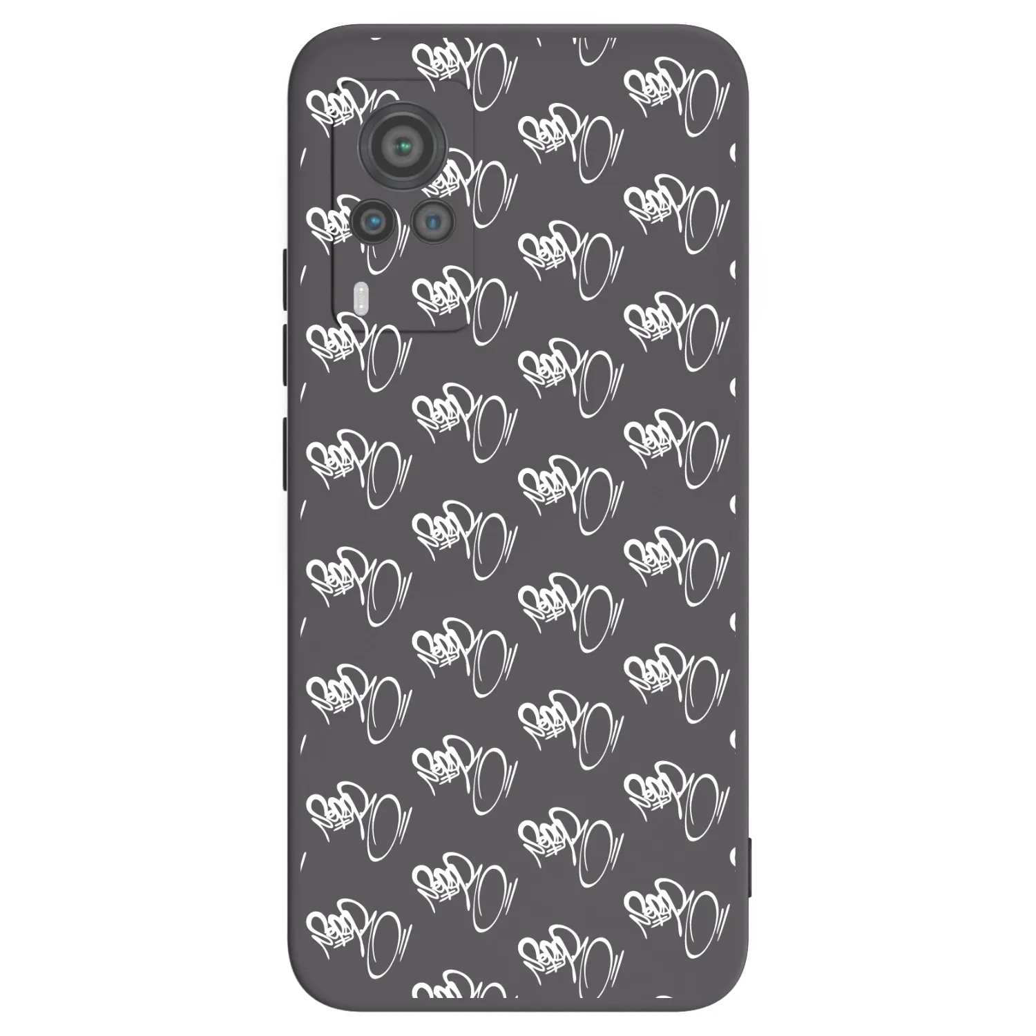 Picasee silikonový černý obal pro Vivo X60 Pro 5G - Separ - White On Black