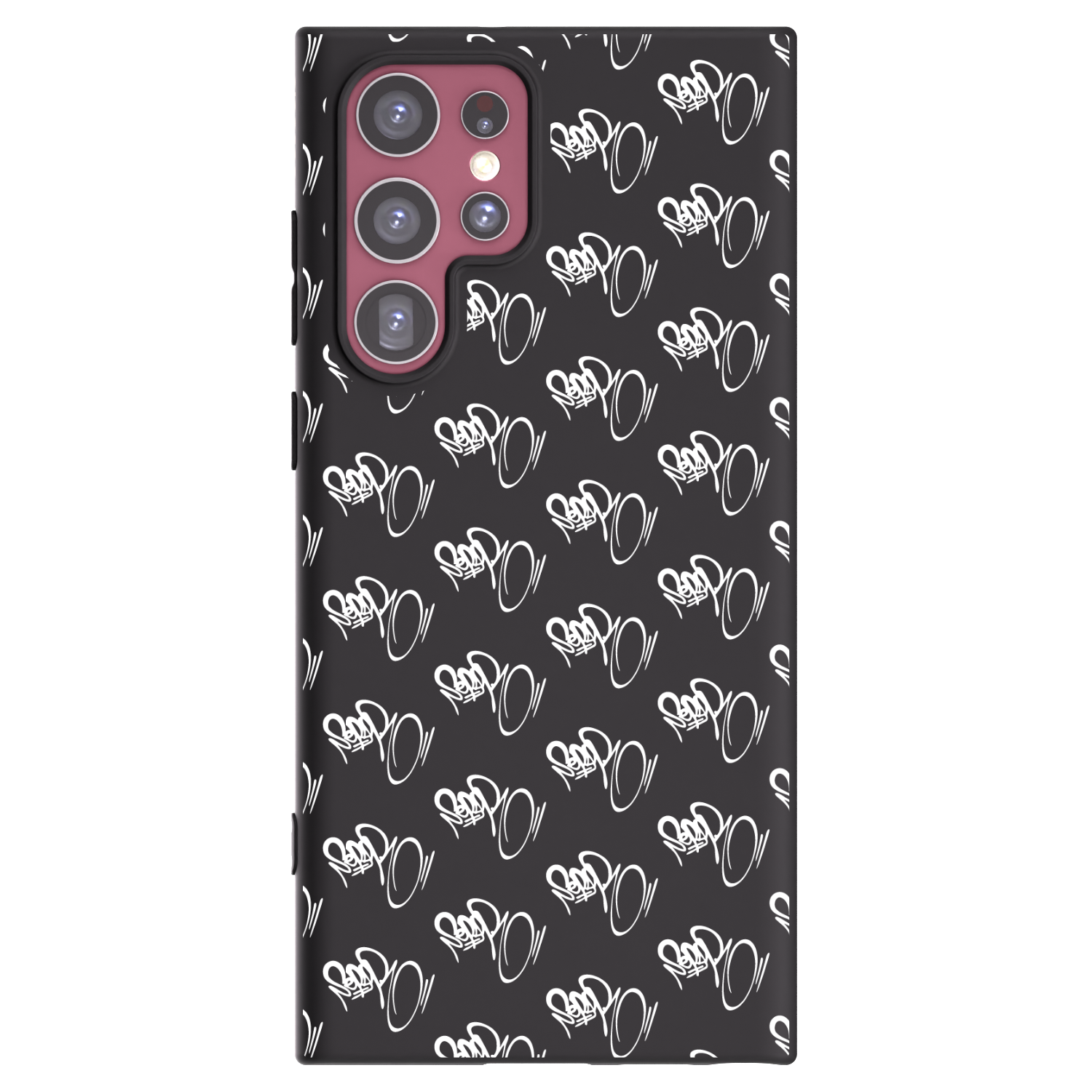 Picasee silikonový černý obal pro Samsung Galaxy S22 Ultra 5G - Separ - White On Black