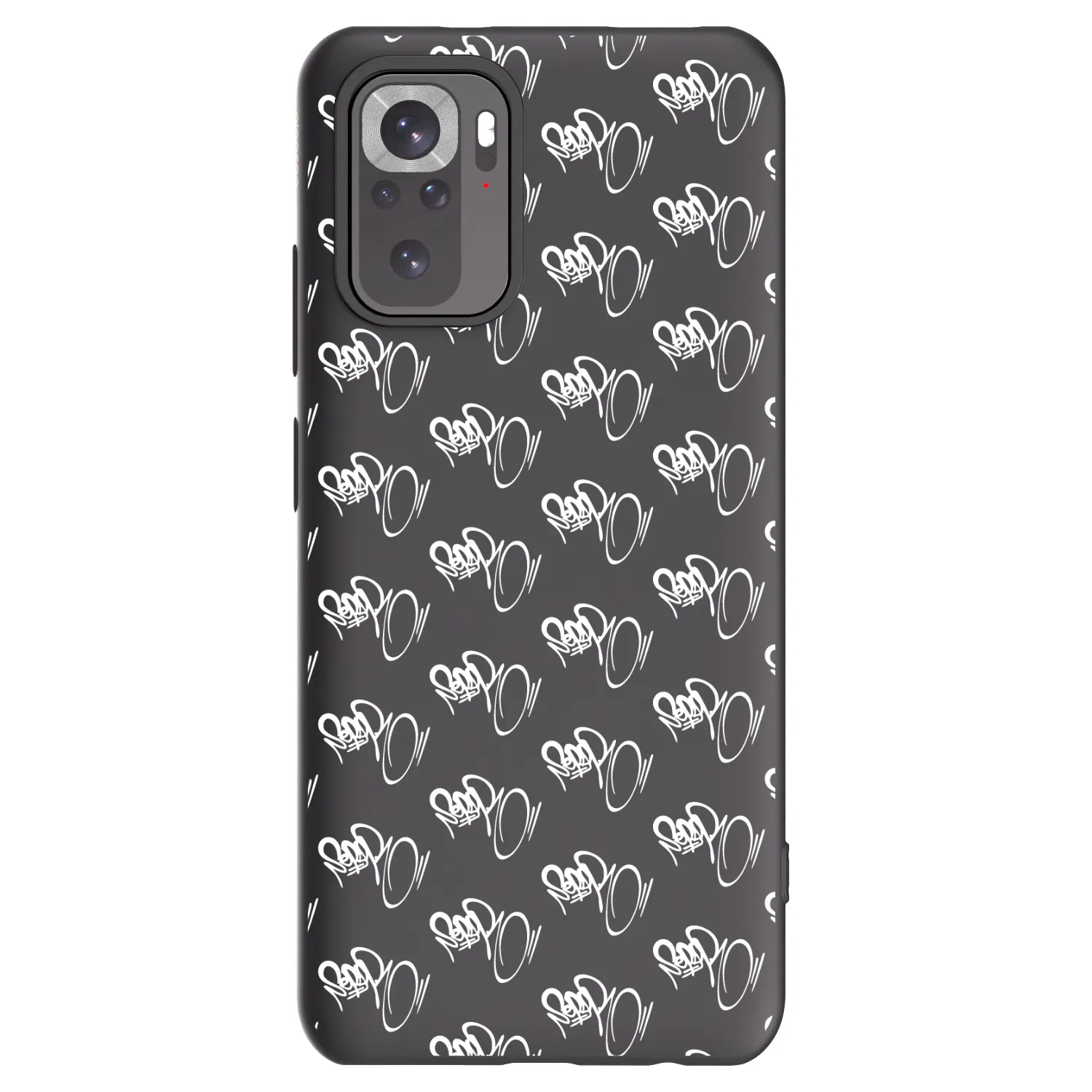 Picasee silikonový černý obal pro Xiaomi Redmi Note 11S 4G - Separ - White On Black