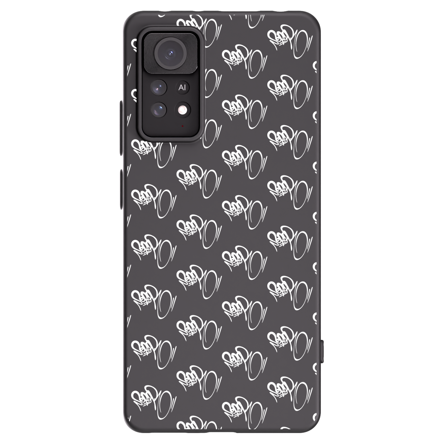 Picasee silikonový černý obal pro Xiaomi Redmi Note 11 Pro 5G - Separ - White On Black