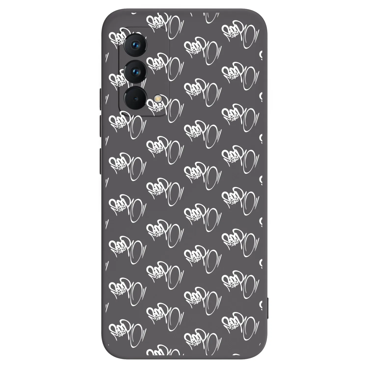 Picasee silikonový černý obal pro Realme GT Master Edition 5G - Separ - White On Black