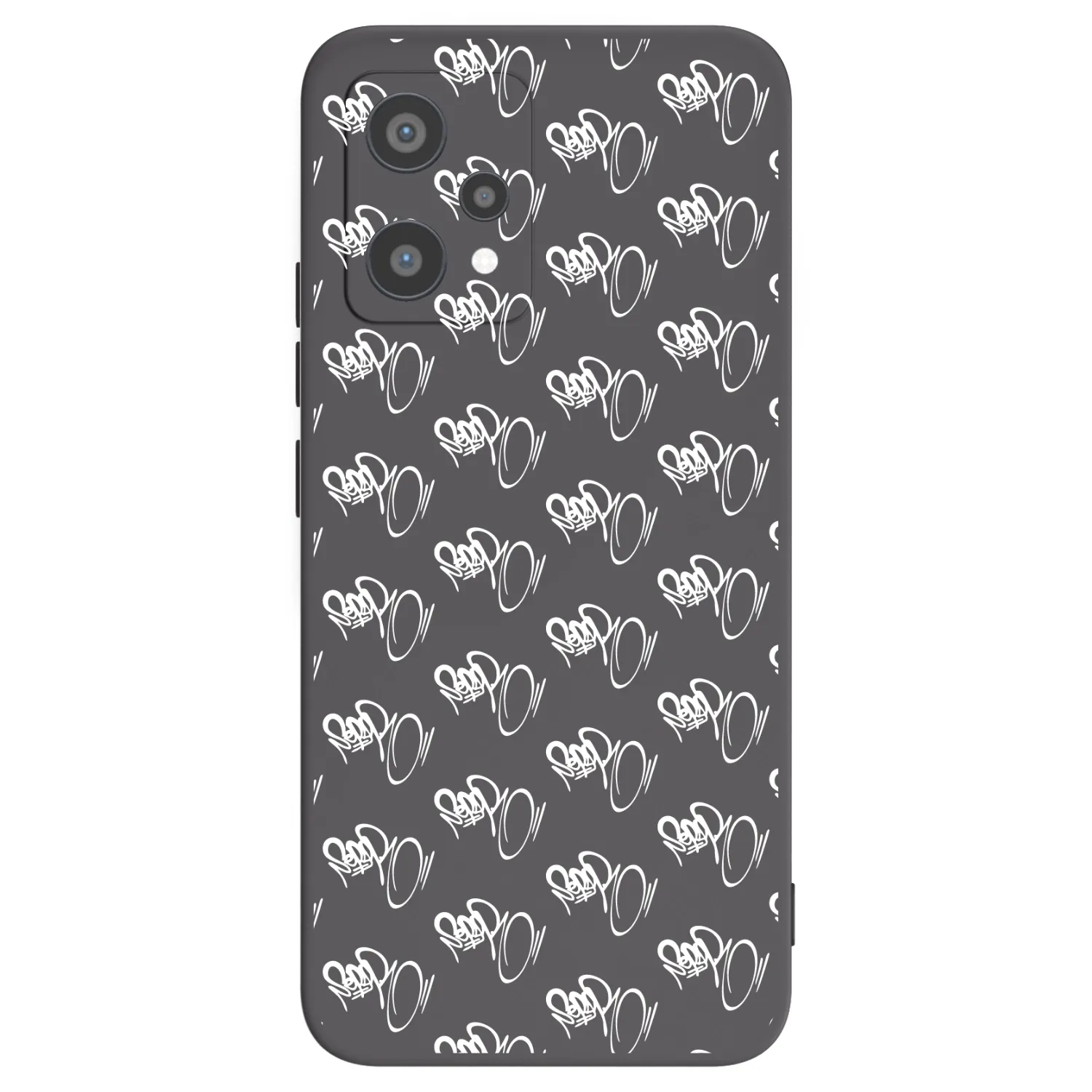 Picasee silikonový černý obal pro Realme 9 Pro 5G - Separ - White On Black
